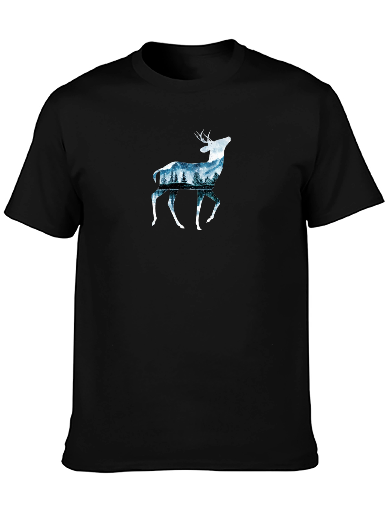 Deer Forest Graphic Tee - Nature Inspired Design