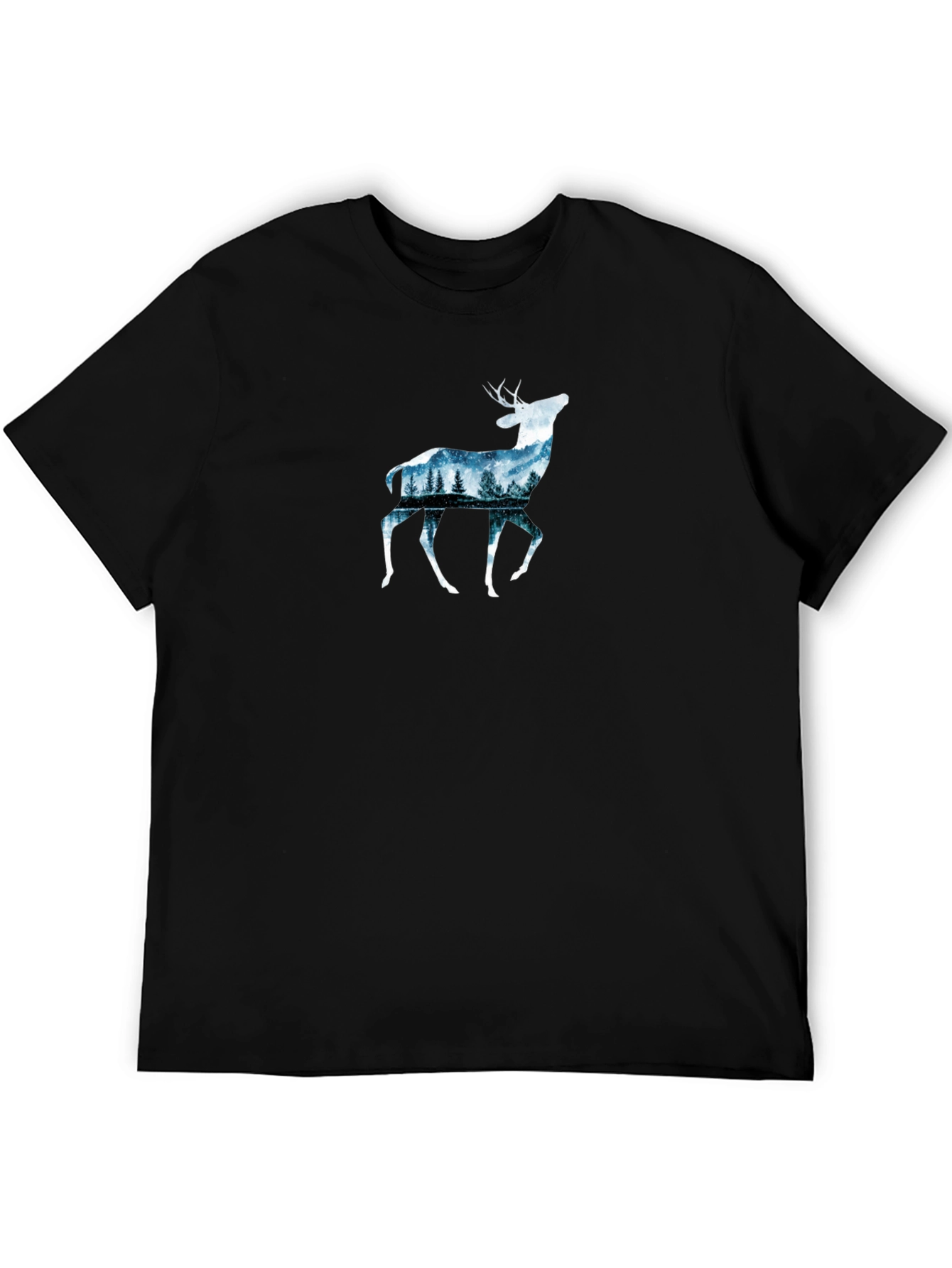 Deer Forest Graphic Tee - Nature Inspired Design