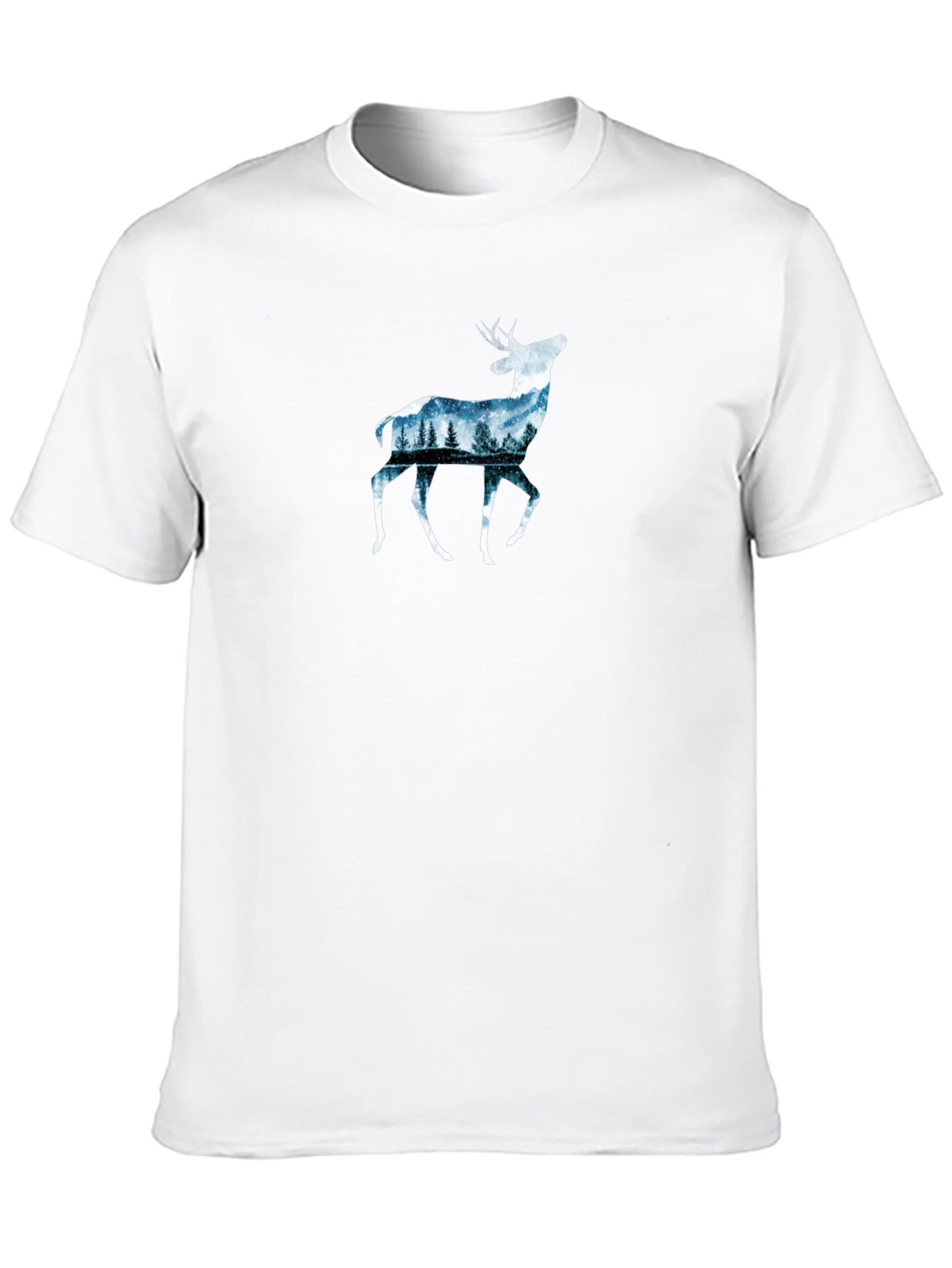 Deer Forest Graphic Tee - Nature Inspired Design