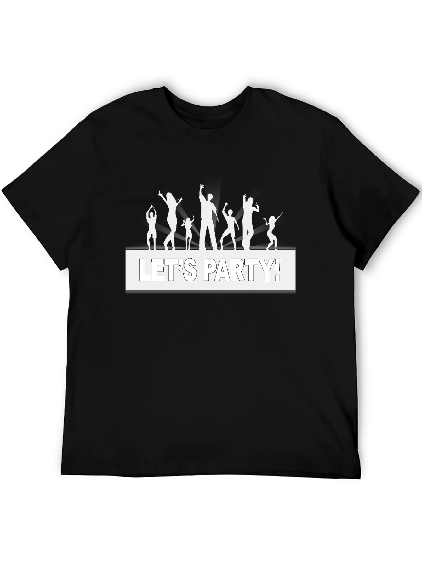Lets Party! Graphic Tee - Black
