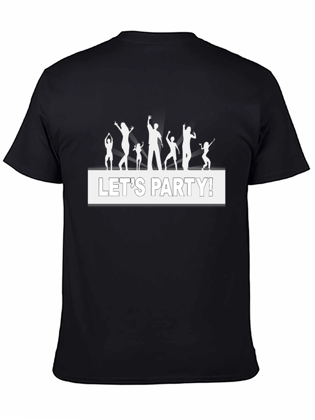 Lets Party! Graphic Tee - Black