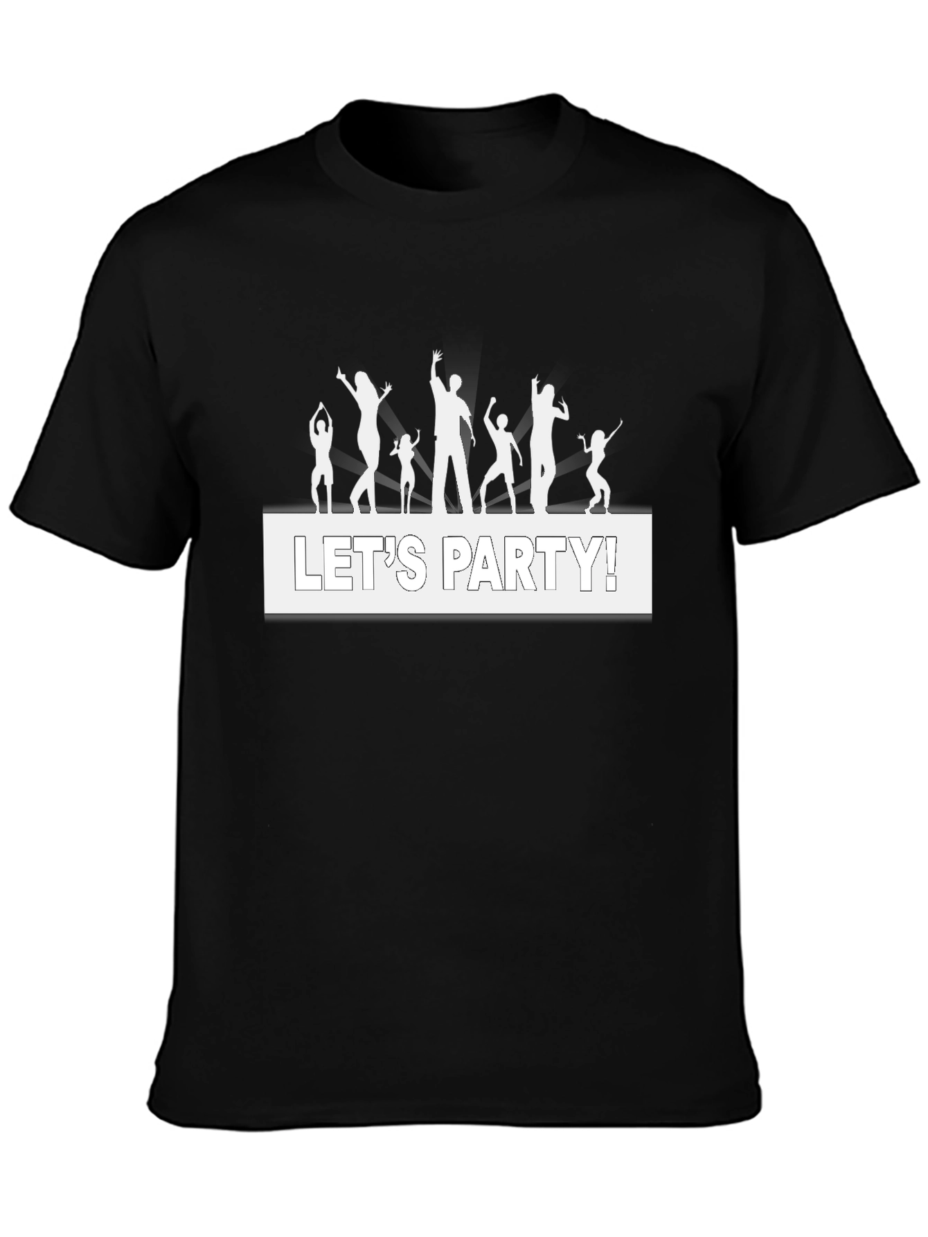 Lets Party! Graphic Tee - Black