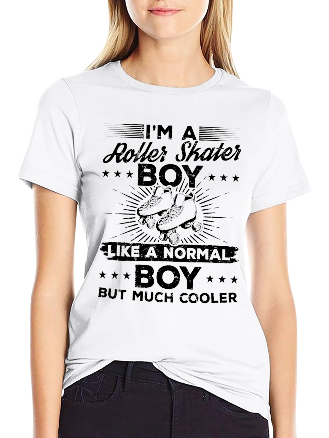 Roller Skater Boy Graphic Tee - Cool & Stylish