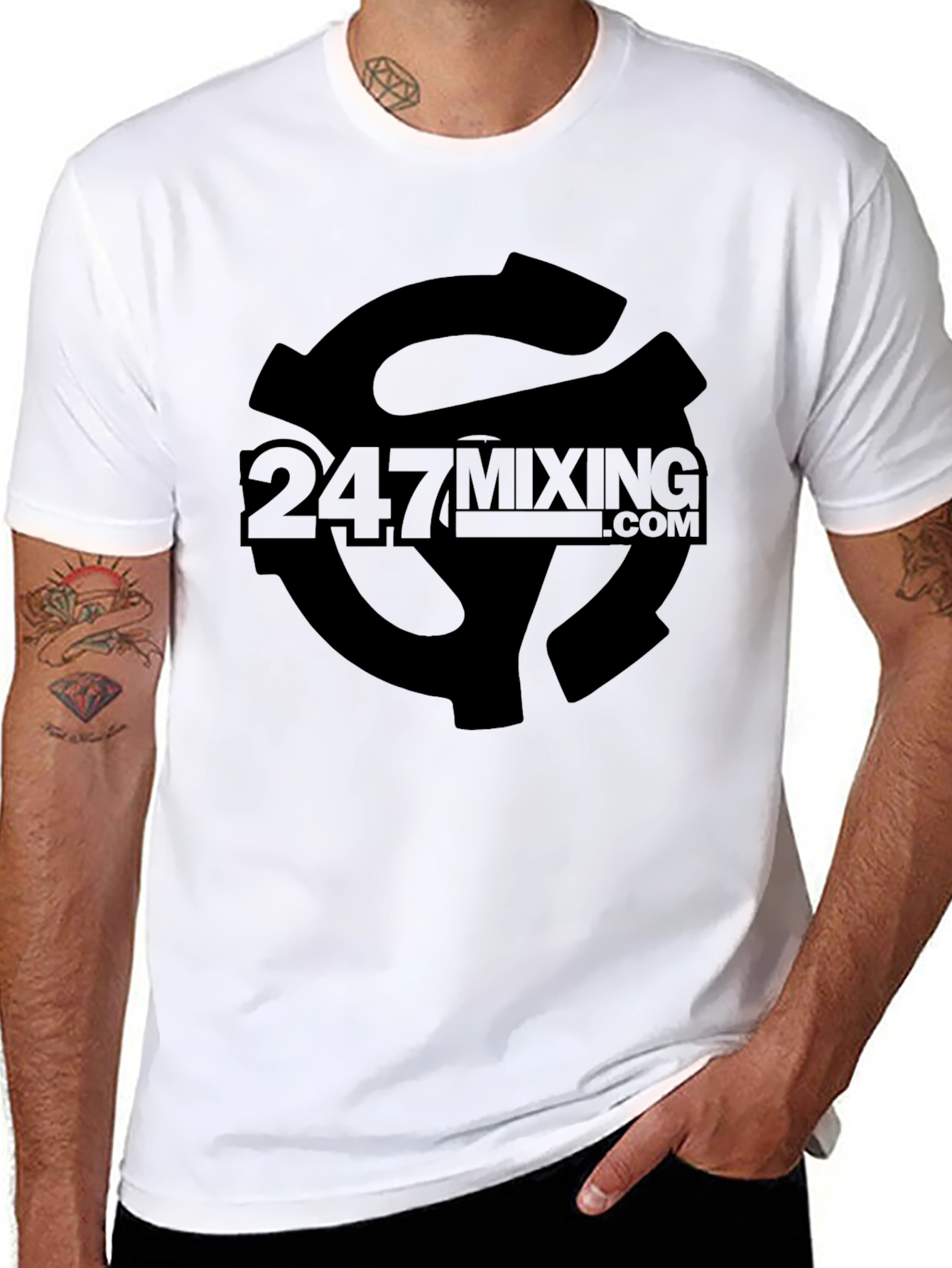 247 Mixing Black T-Shirt - Music Production Tee
