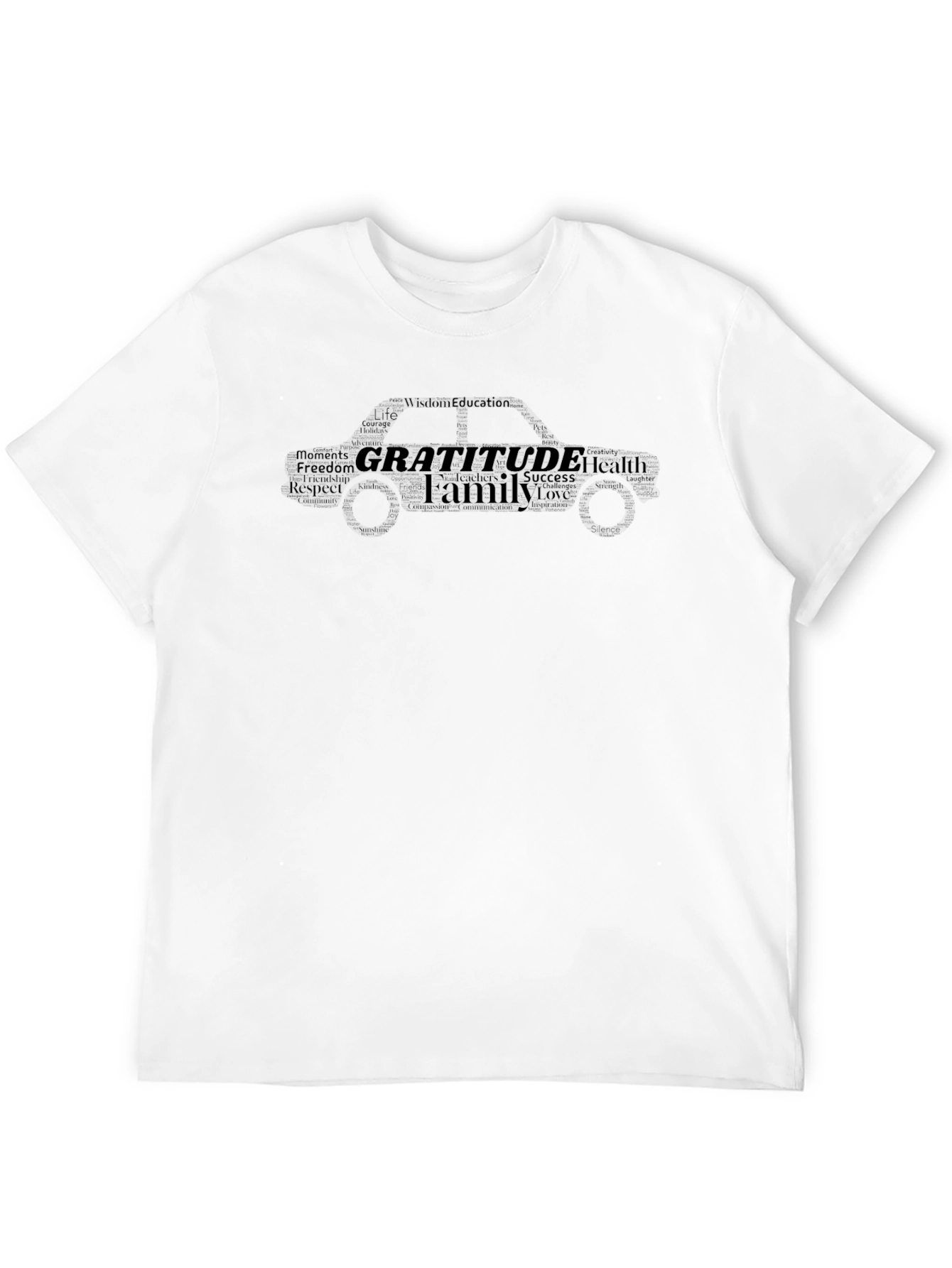 Gratitude Word Art T-Shirt
