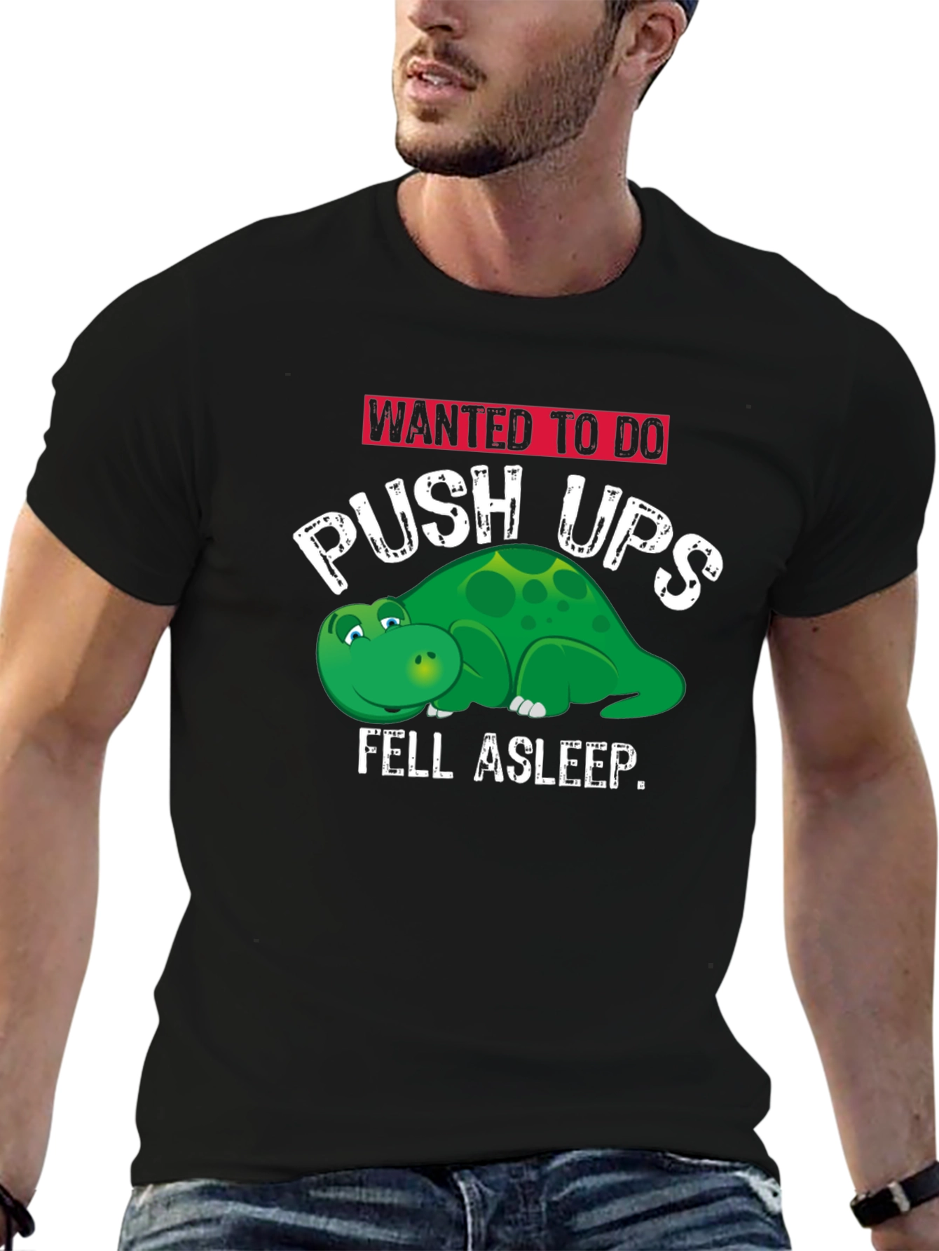 Funny Workout T-Shirt - Push Ups & Naps