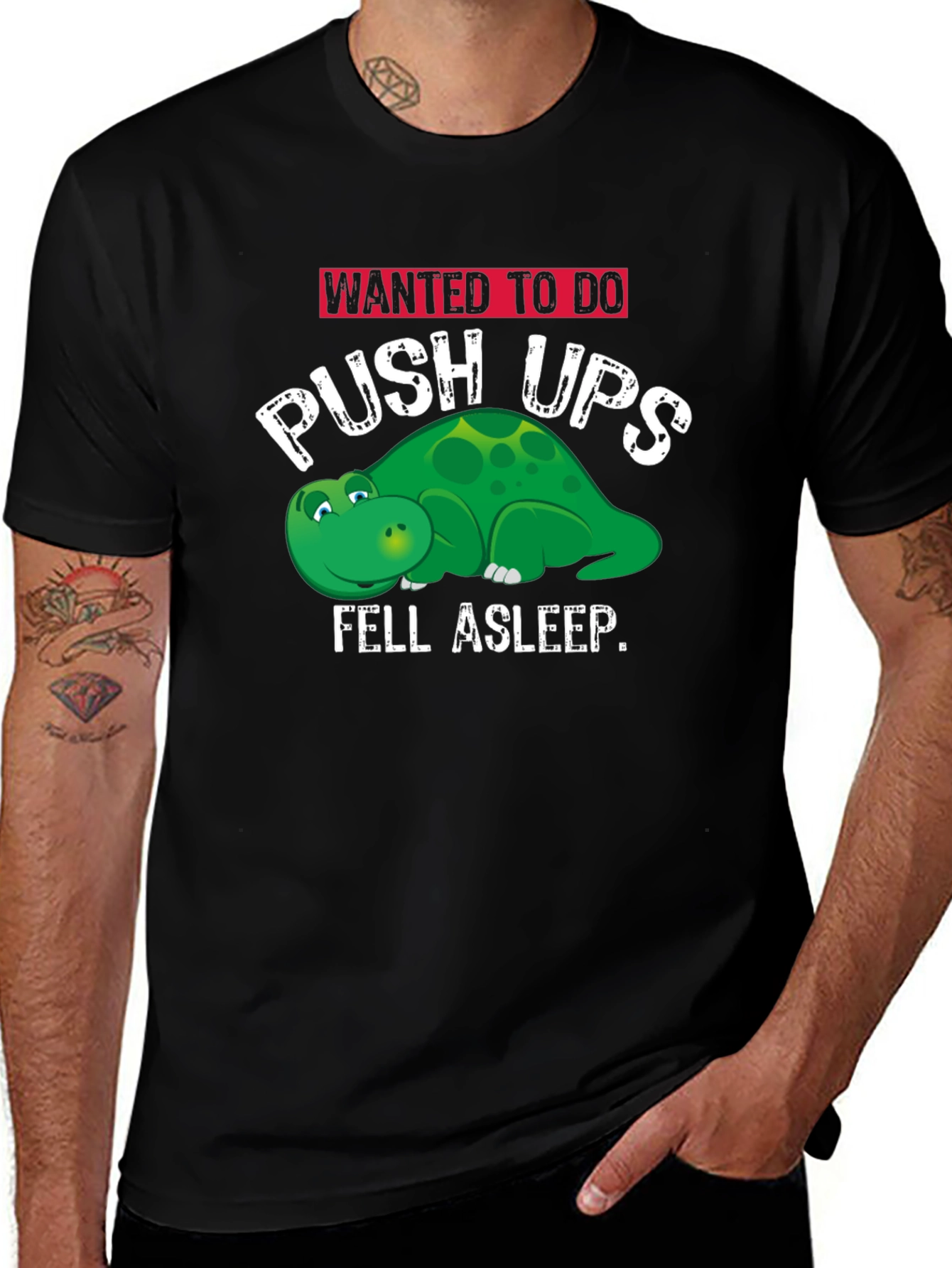 Funny Workout T-Shirt - Push Ups & Naps