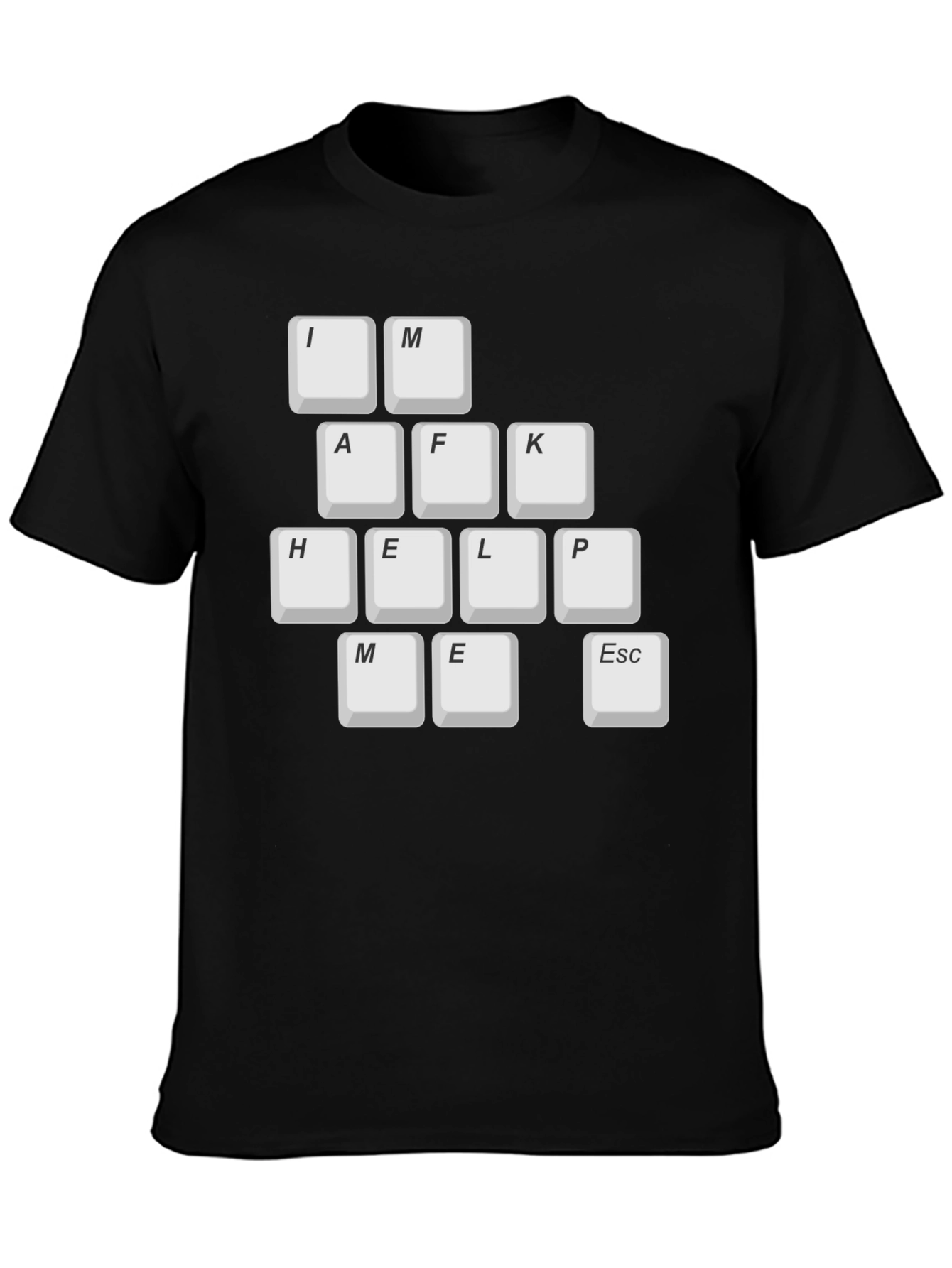 Keyboard Key T-Shirt - Im AFK Help Me Escape