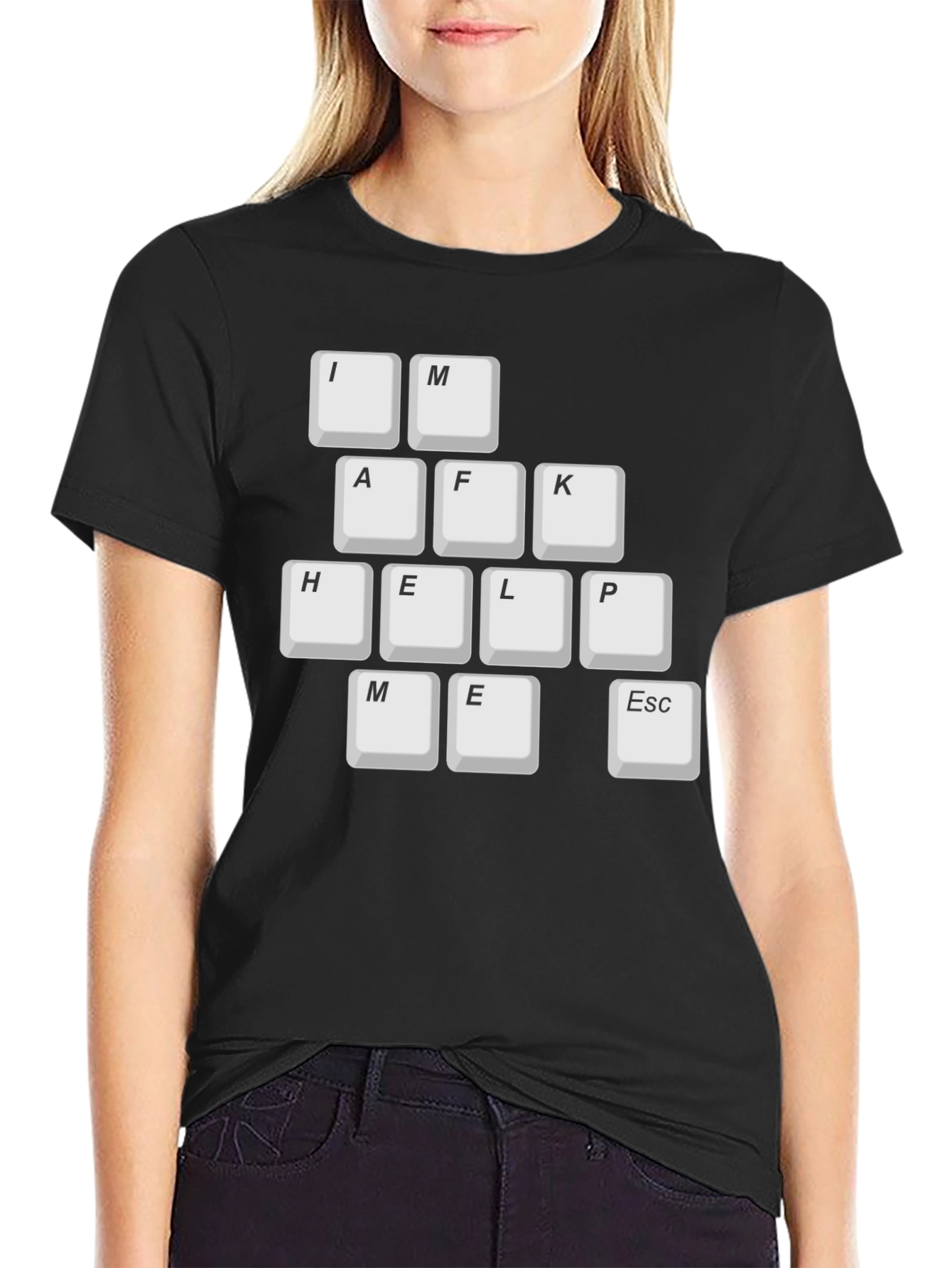 Keyboard Key T-Shirt - Im AFK Help Me Escape