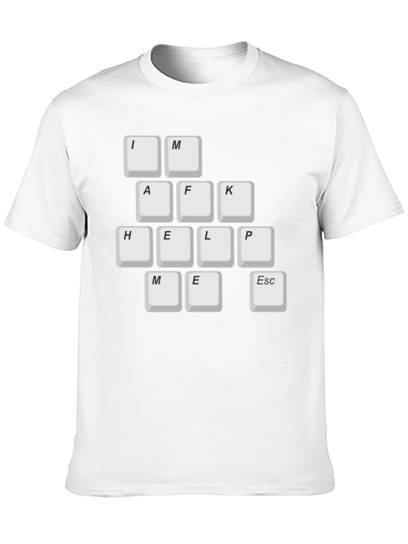 Keyboard Key T-Shirt - Im AFK Help Me Escape