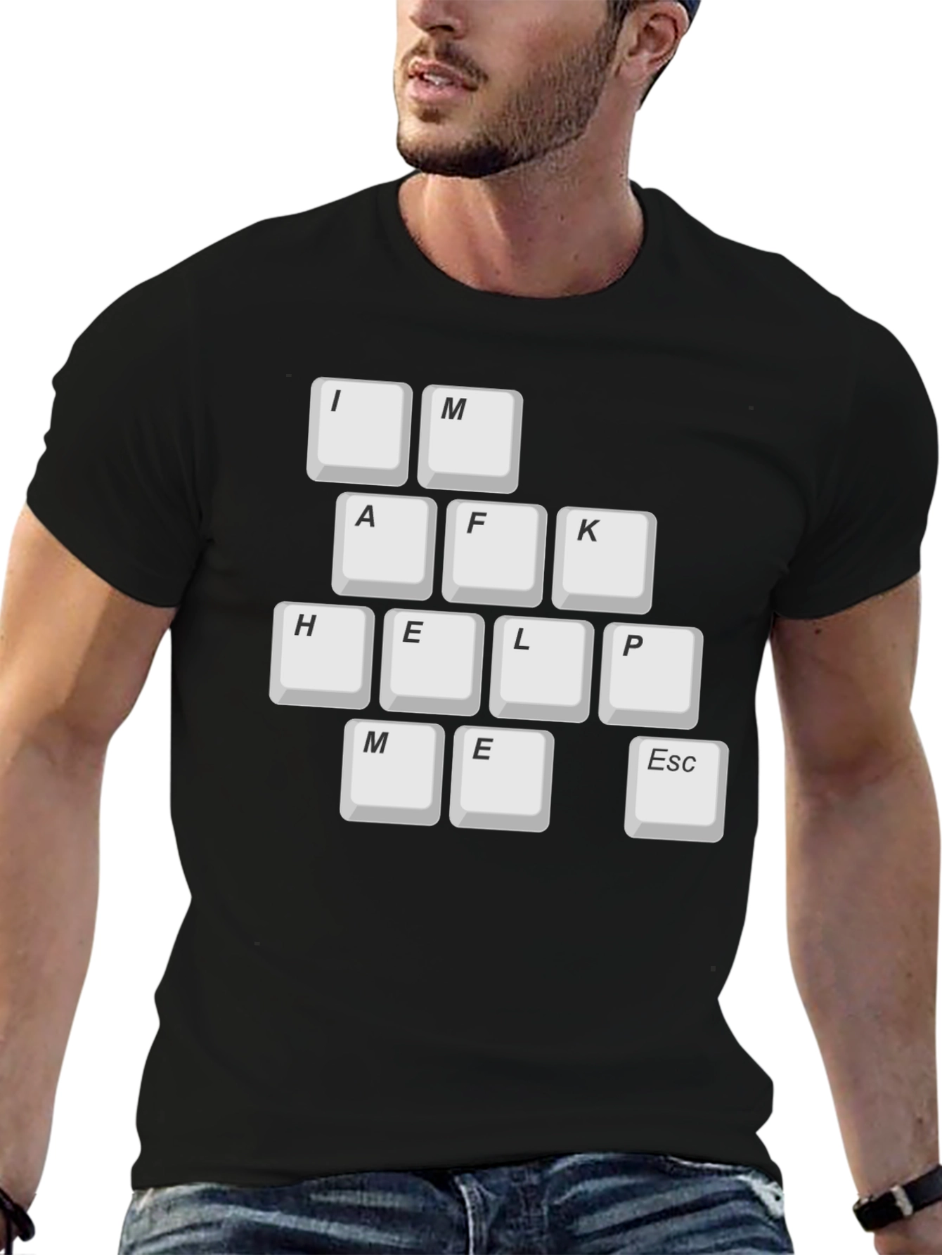 Keyboard Key T-Shirt - Im AFK Help Me Escape