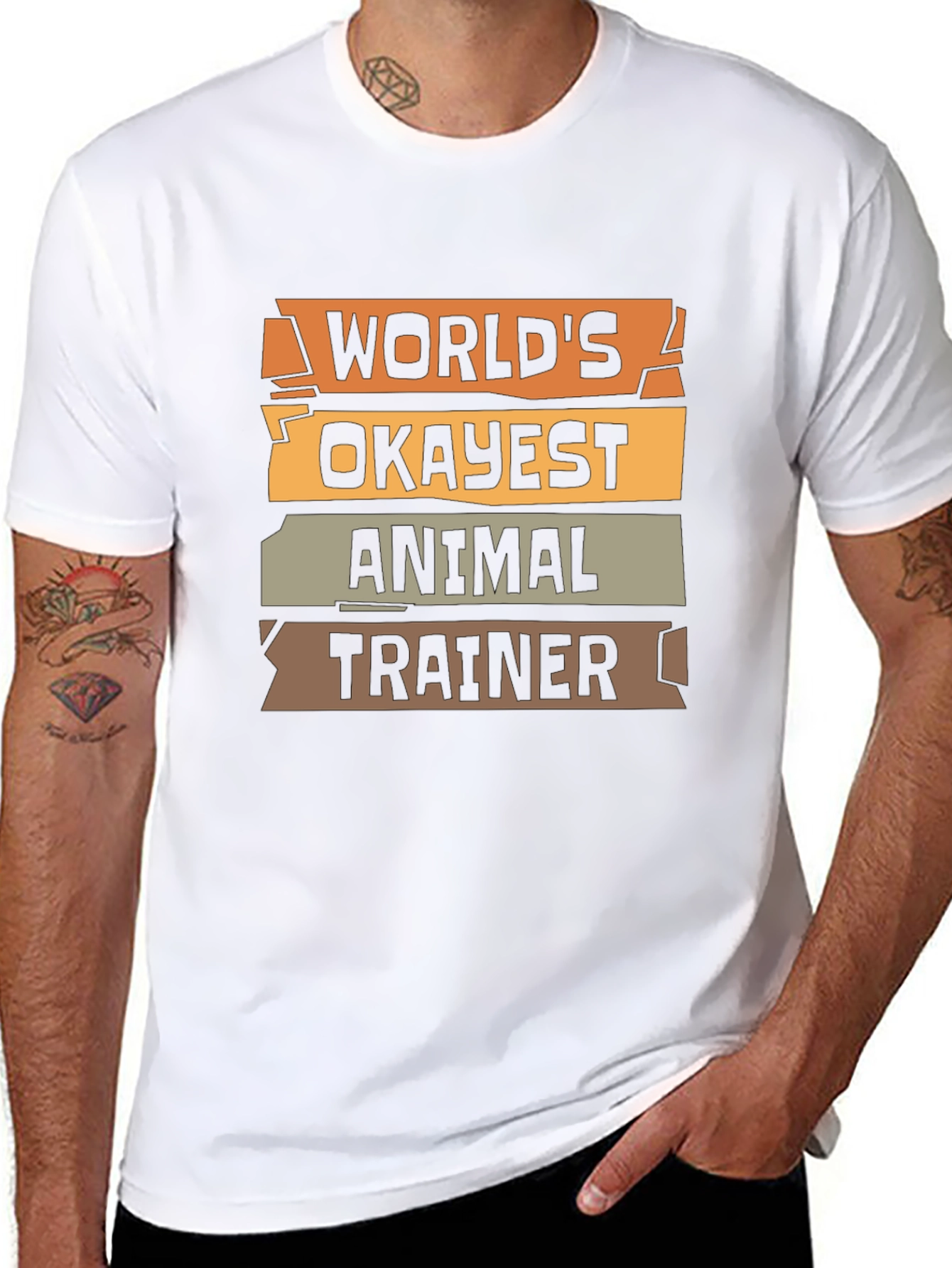 Worlds Okayest Animal Trainer - Funny T-Shirt