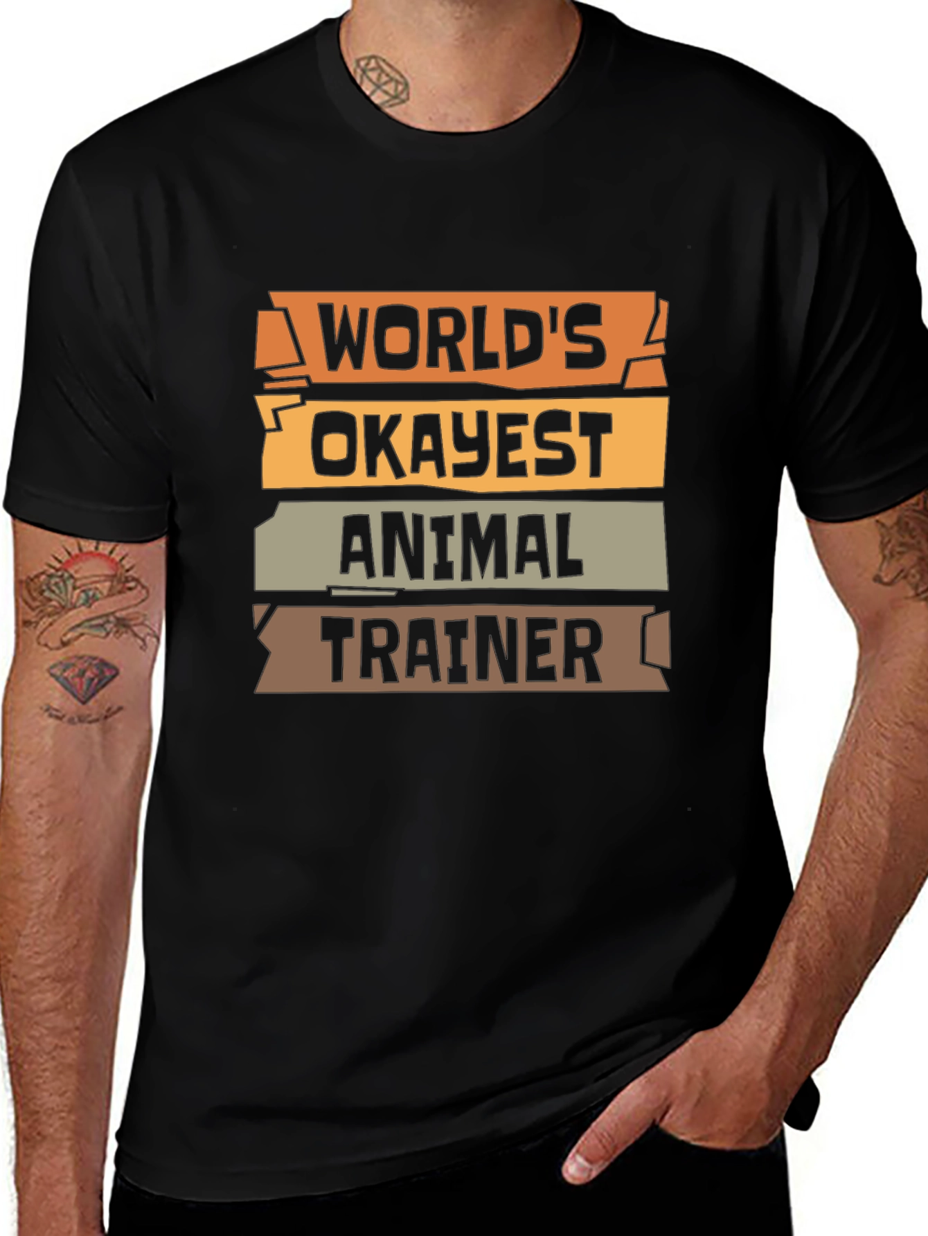 Worlds Okayest Animal Trainer - Funny T-Shirt