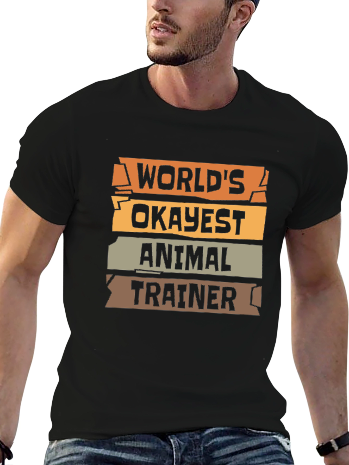 Worlds Okayest Animal Trainer - Funny T-Shirt