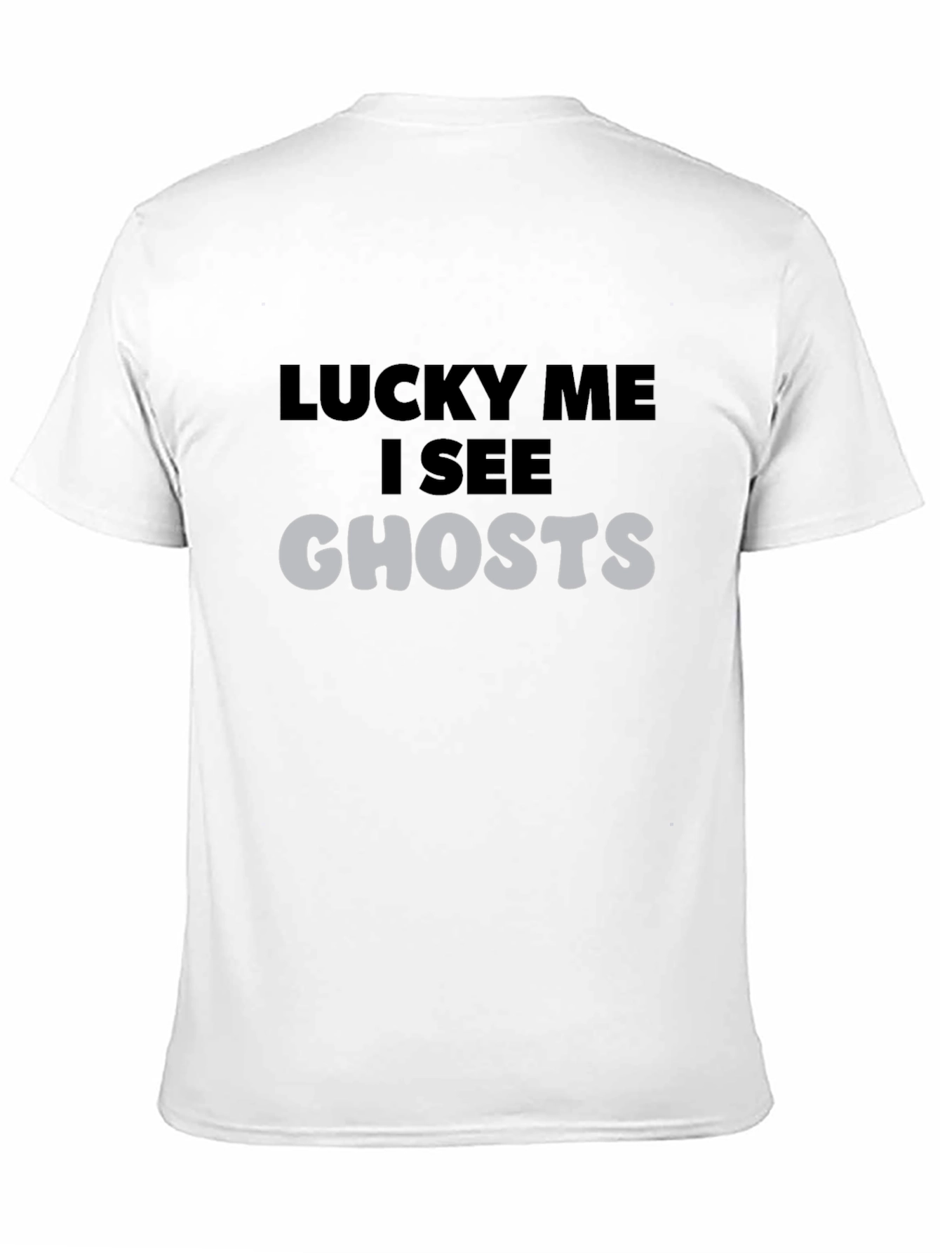 Lucky Me I See Ghosts Black Graphic Tee