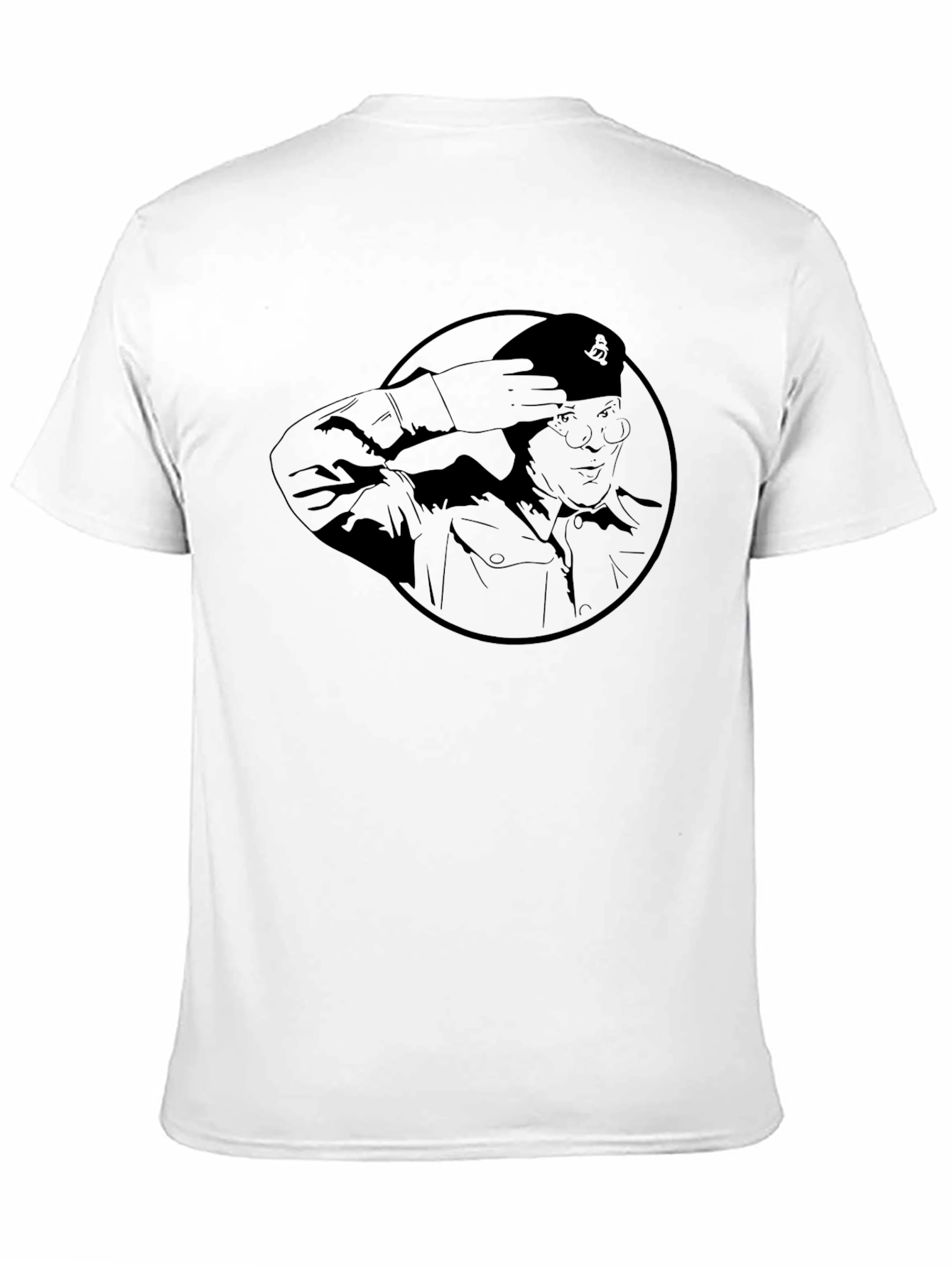 Saluting General Graphic Tee - Black