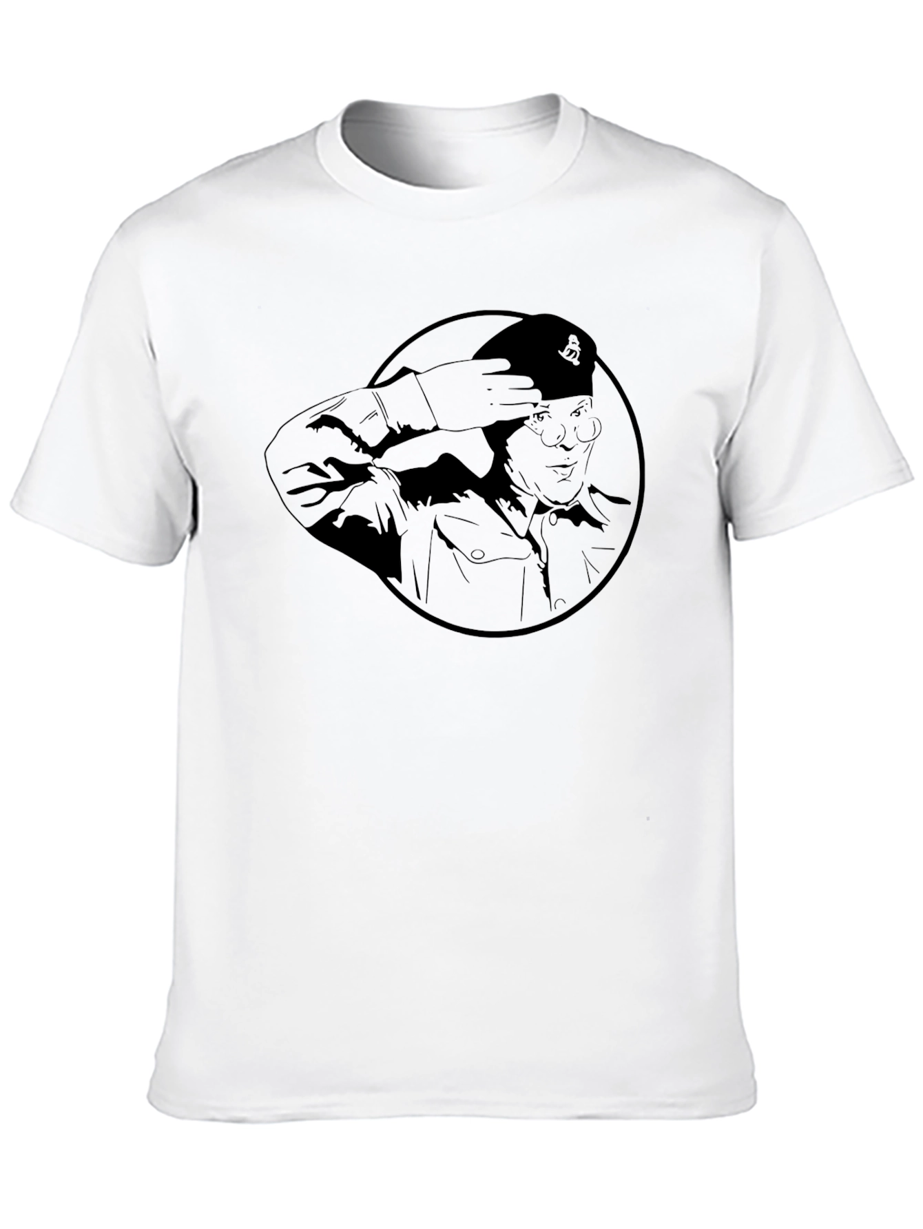 Saluting General Graphic Tee - Black