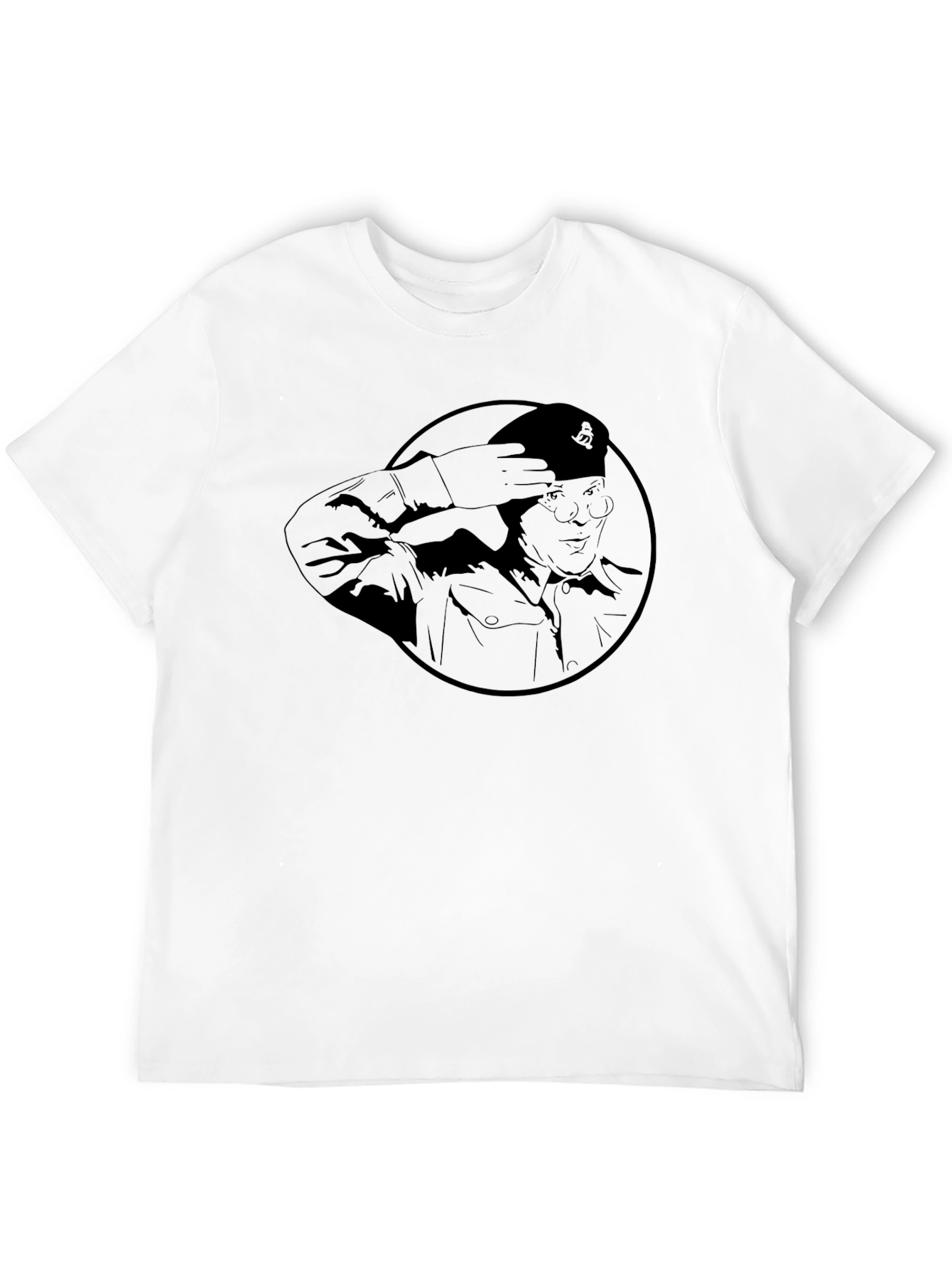 Saluting General Graphic Tee - Black