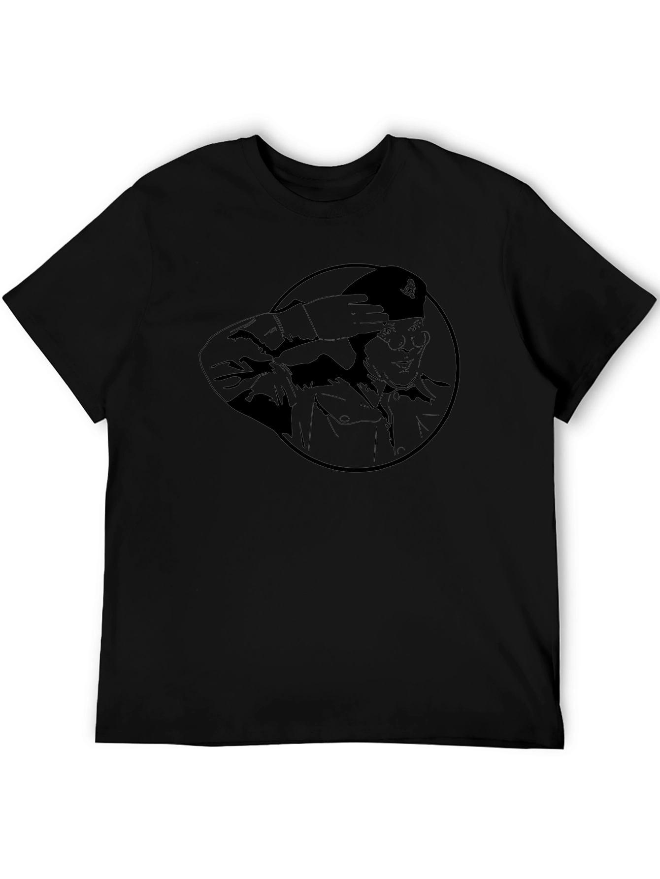 Saluting General Graphic Tee - Black