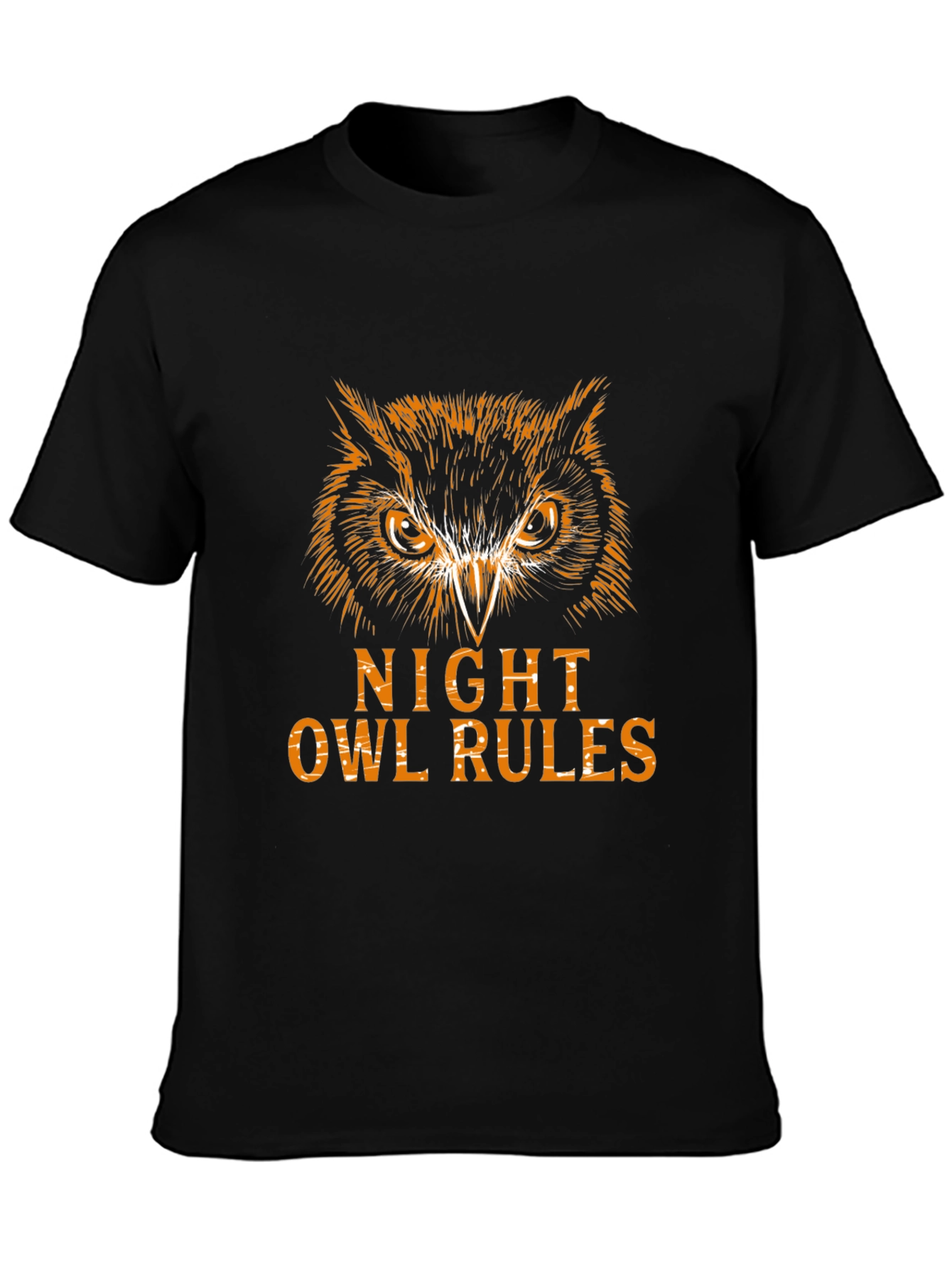 Night Owl Rules Graphic Tee - Black