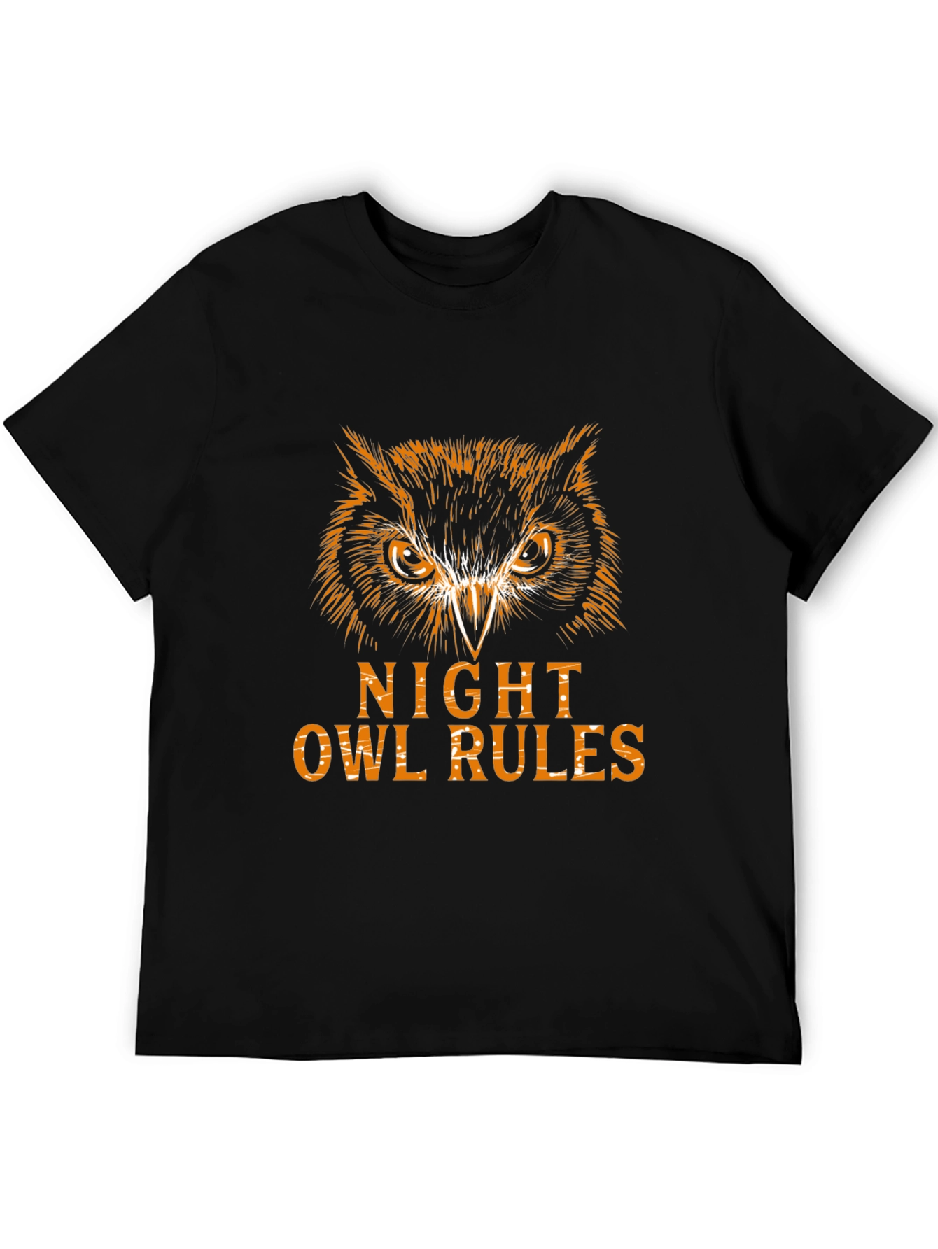 Night Owl Rules Graphic Tee - Black