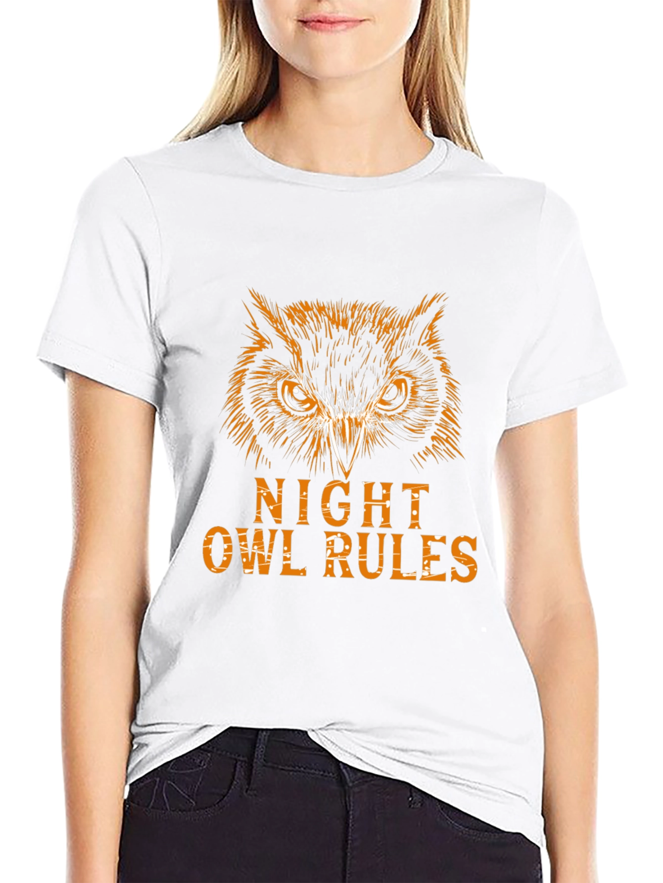 Night Owl Rules Graphic Tee - Black
