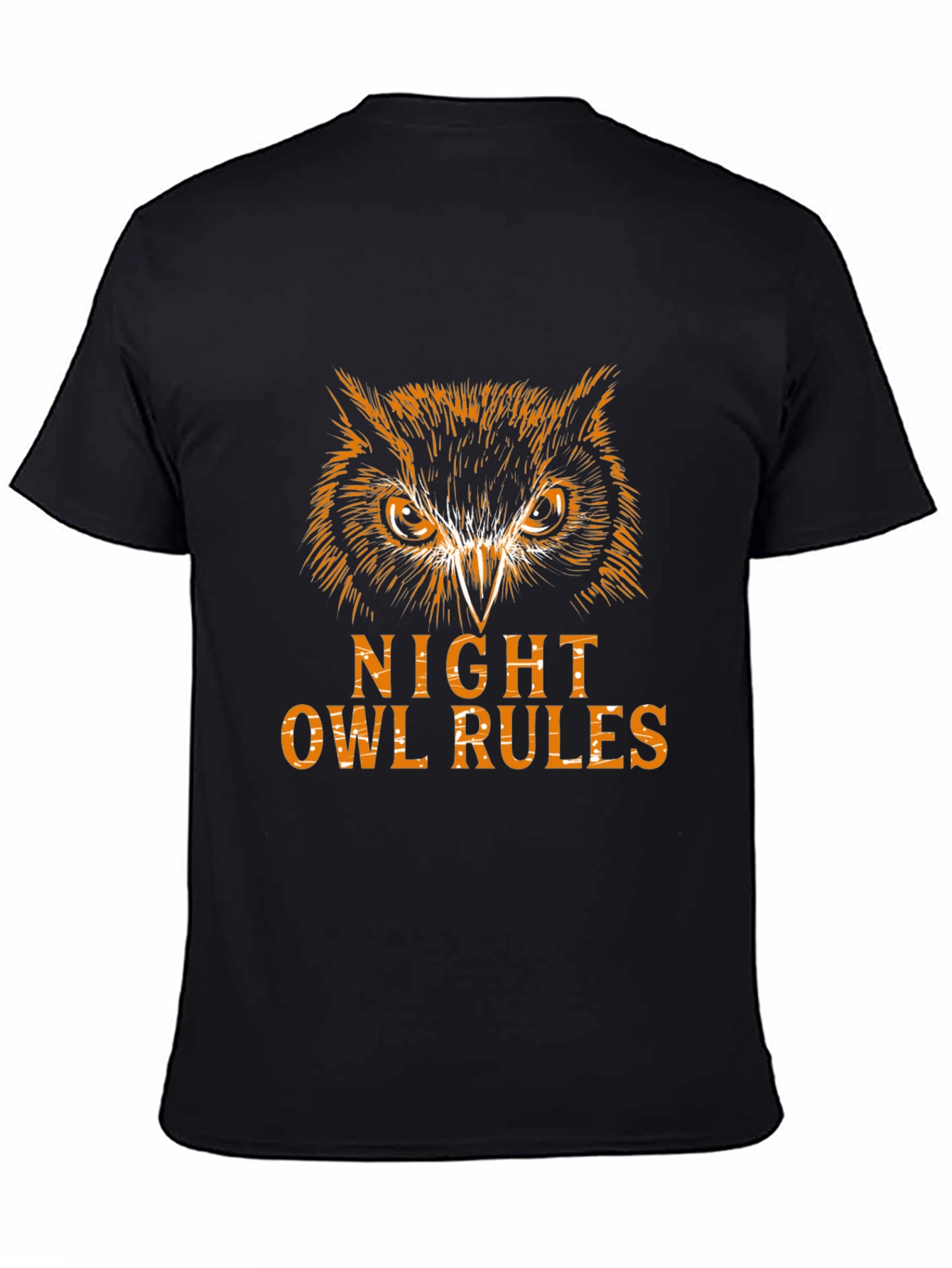 Night Owl Rules Graphic Tee - Black