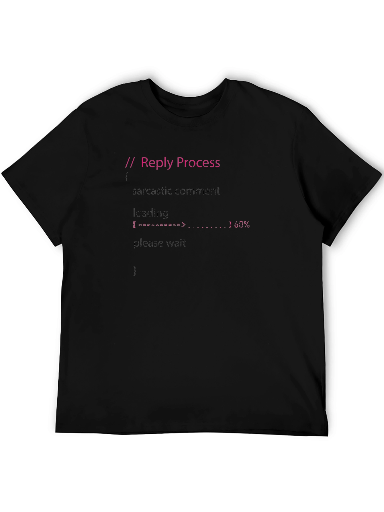 Reply Process Black T-Shirt