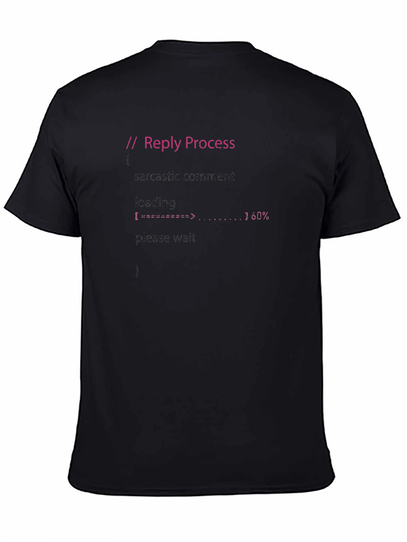 Reply Process Black T-Shirt
