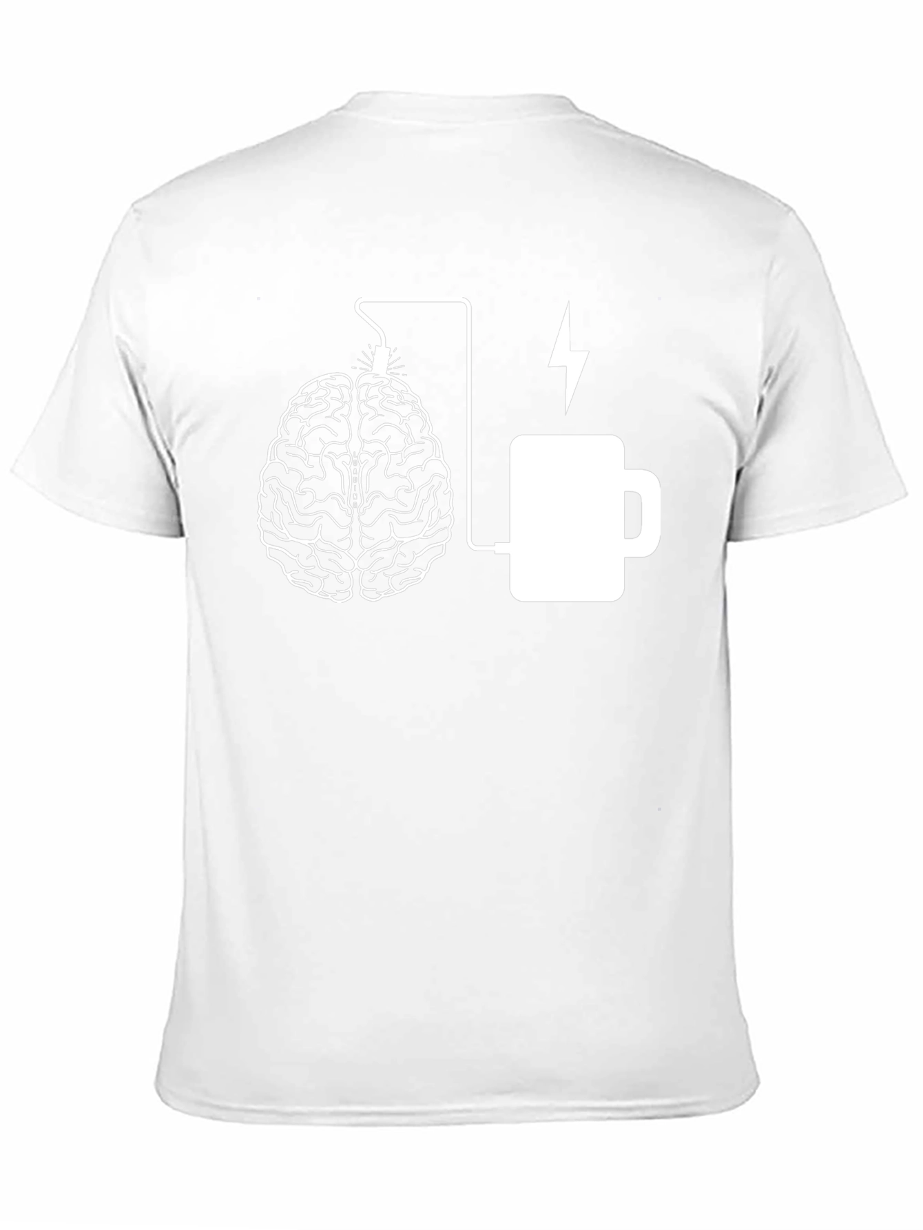Brain & Coffee Charge Graphic Tee