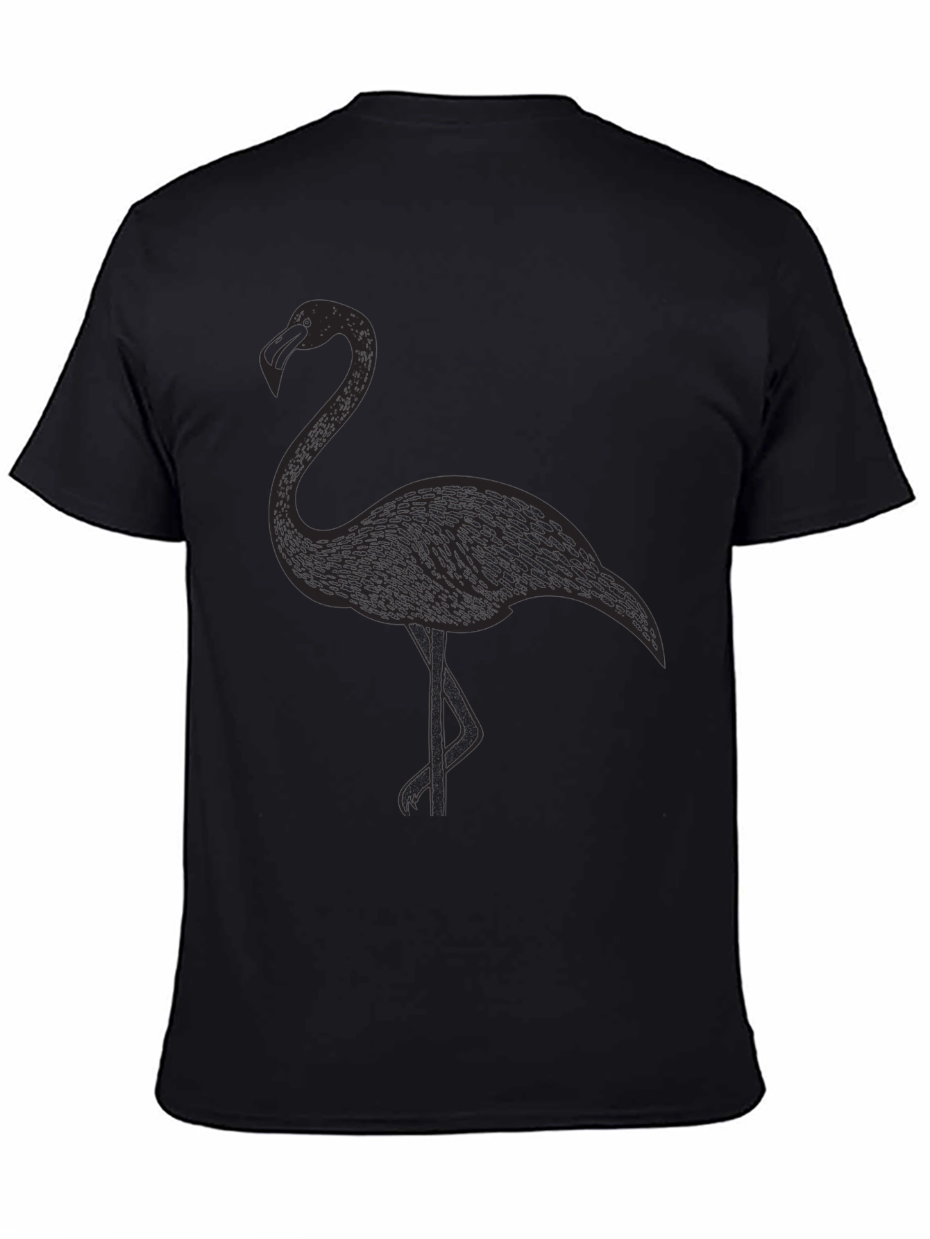 Black Flamingo Graphic Tee - Stylish & Unique