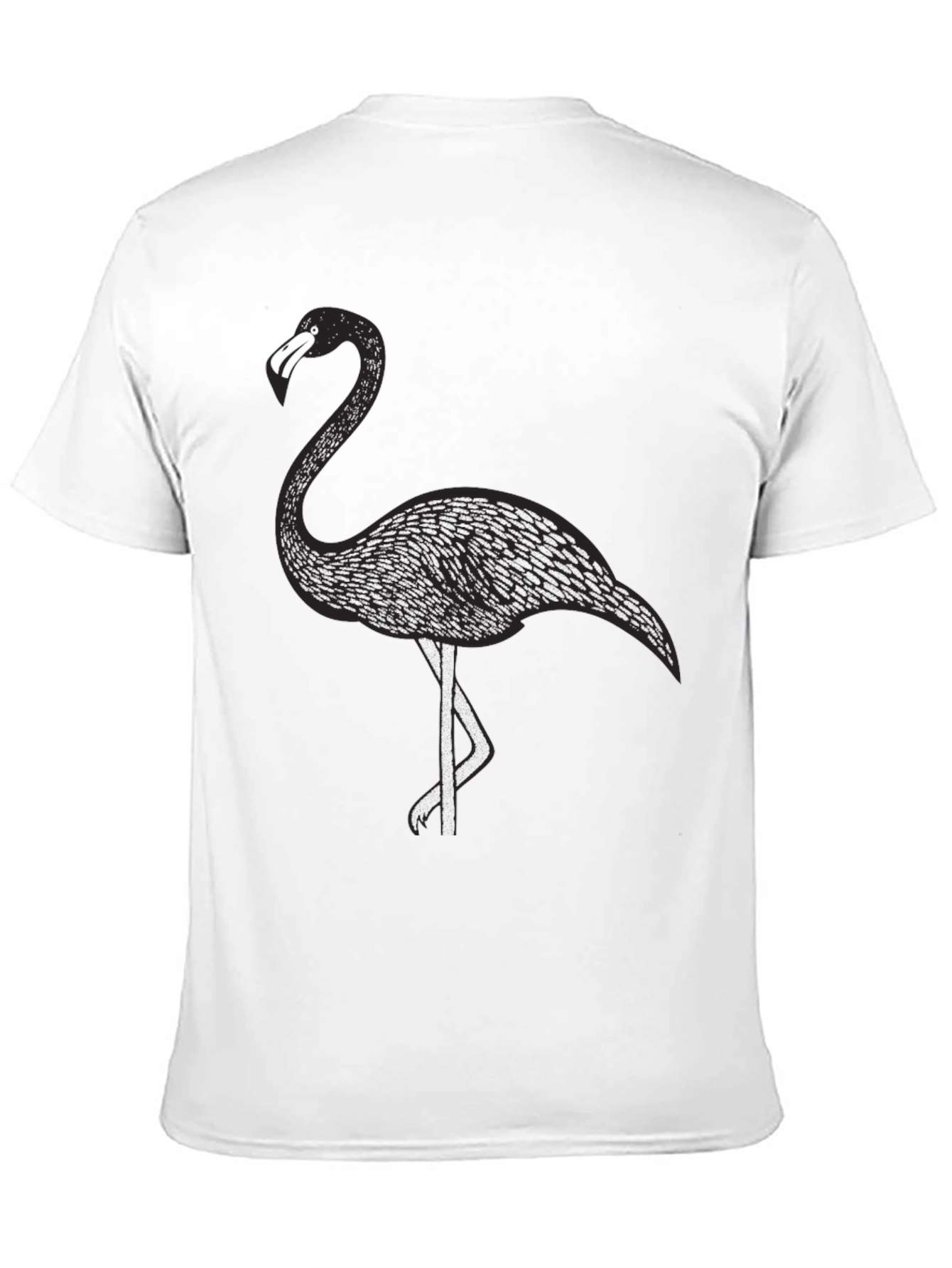 Black Flamingo Graphic Tee - Stylish & Unique