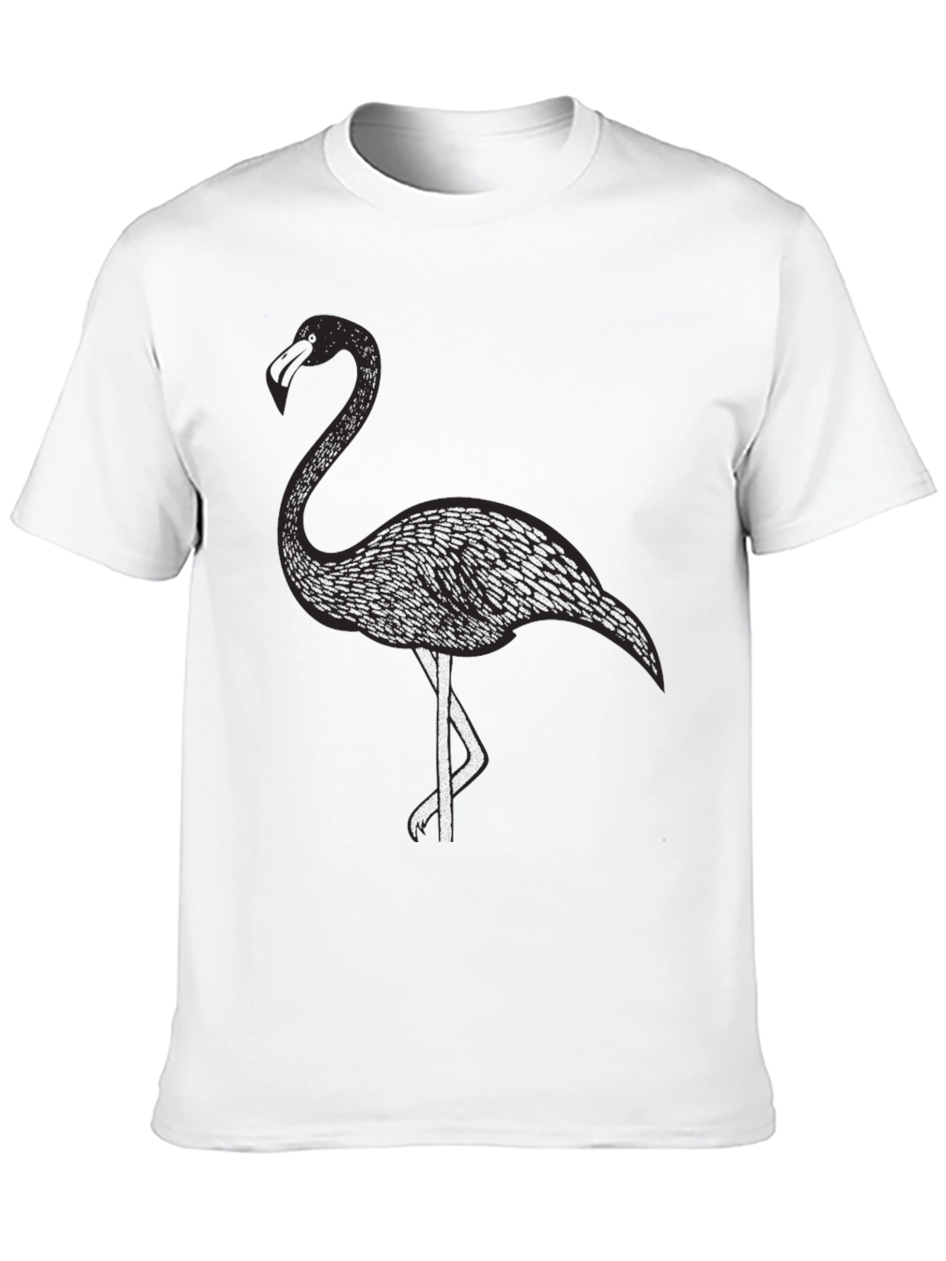 Black Flamingo Graphic Tee - Stylish & Unique