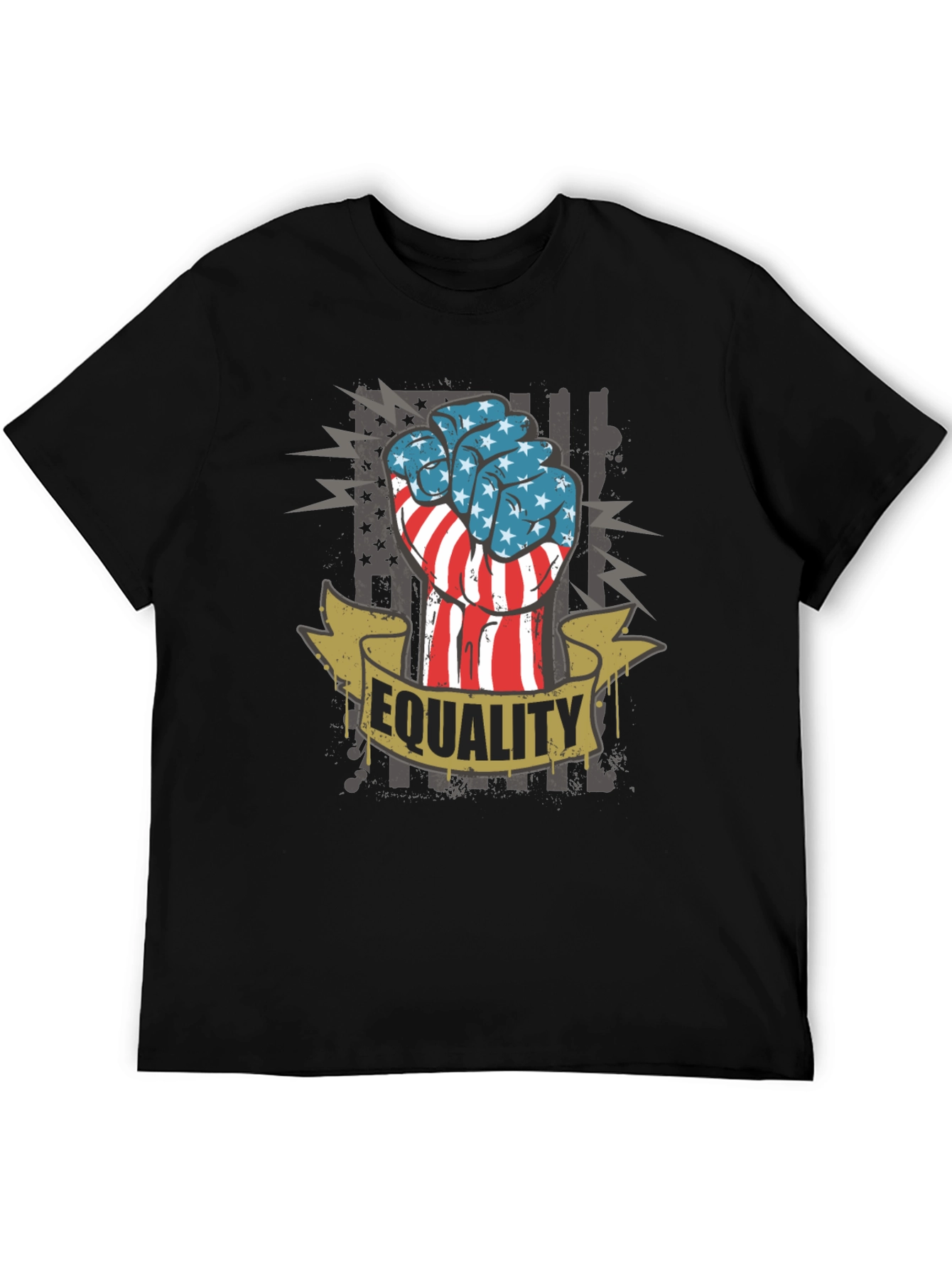 Equality Fist USA Flag Graphic Tee