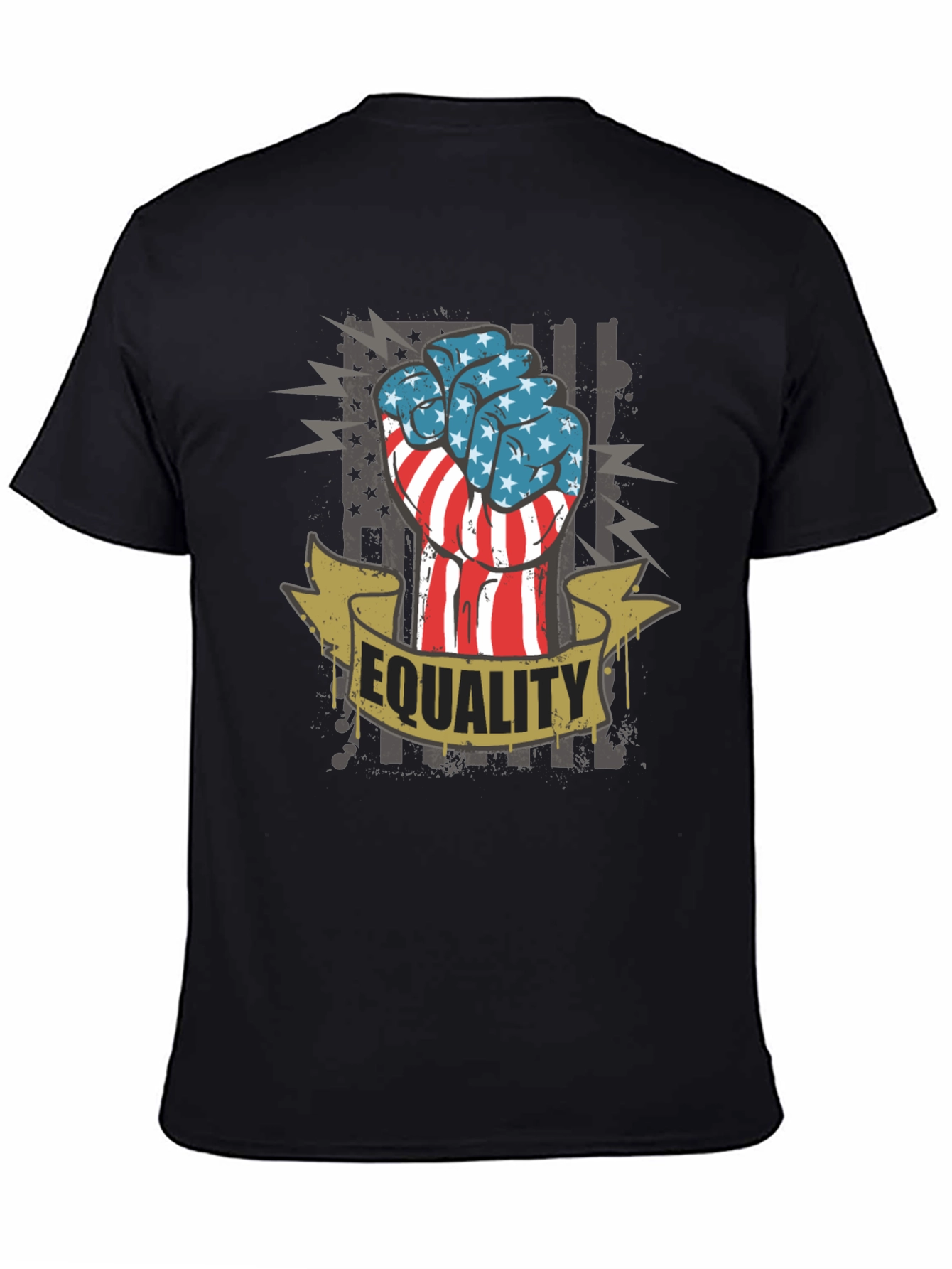 Equality Fist USA Flag Graphic Tee