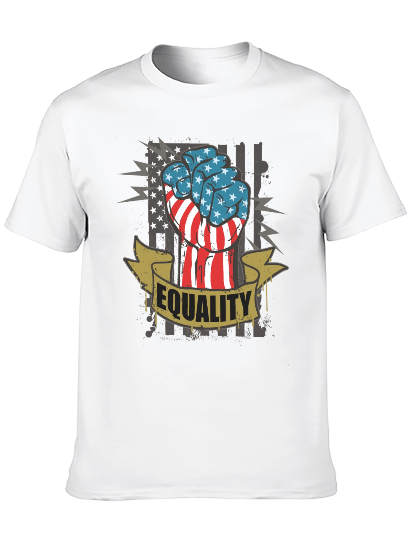 Equality Fist USA Flag Graphic Tee