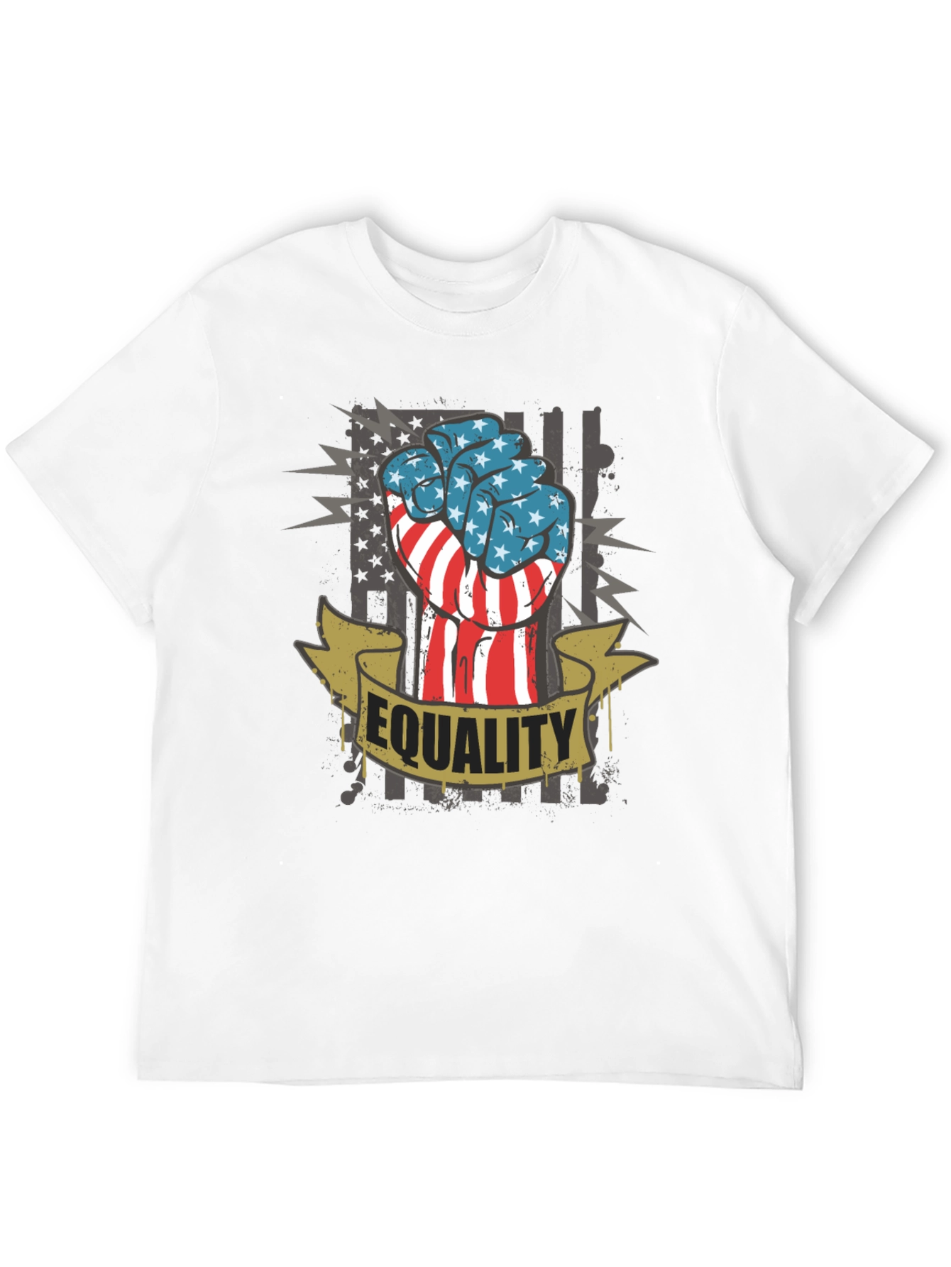 Equality Fist USA Flag Graphic Tee