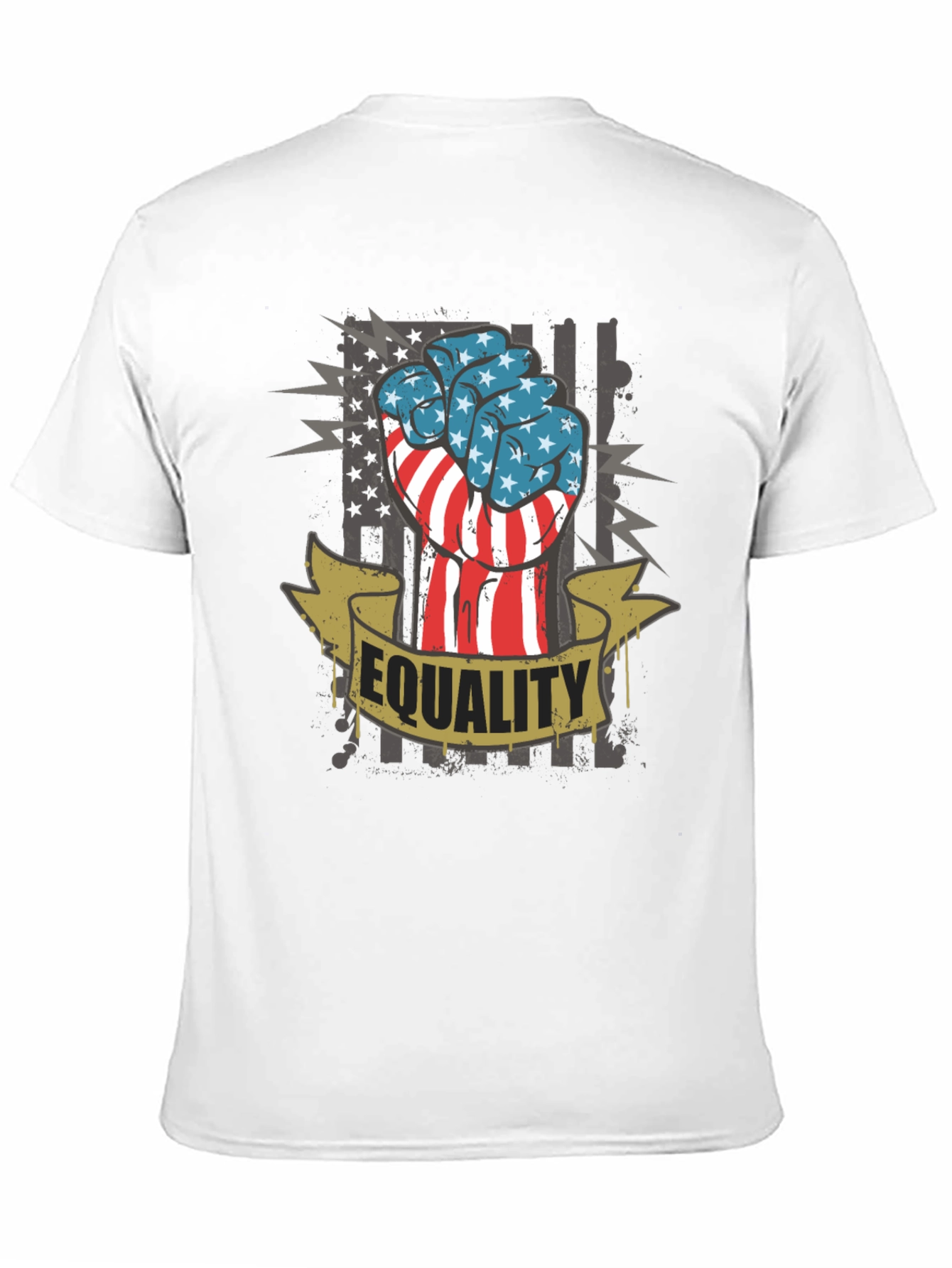 Equality Fist USA Flag Graphic Tee