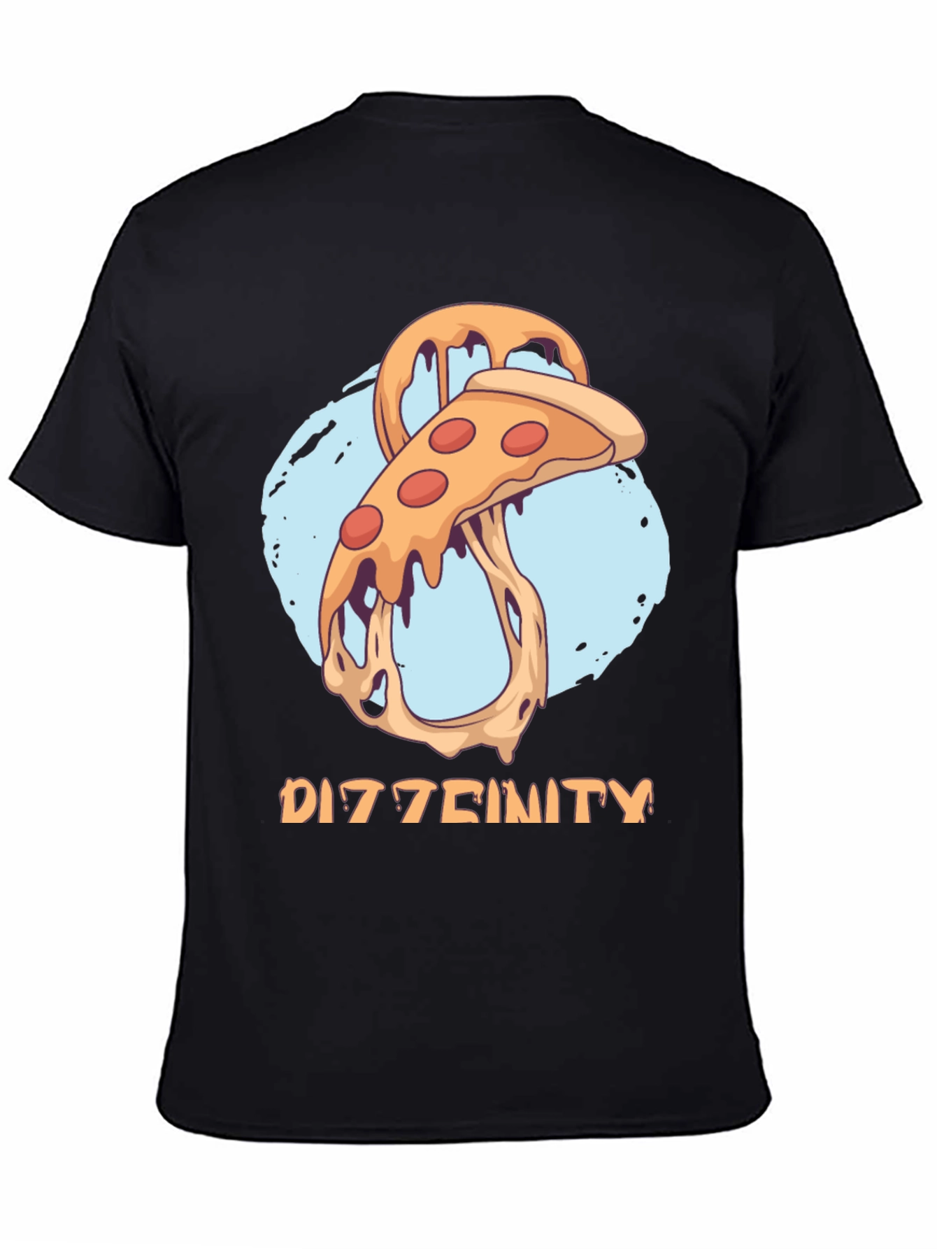Dizztinity Pizza Graphic Tee - Casual Comfort