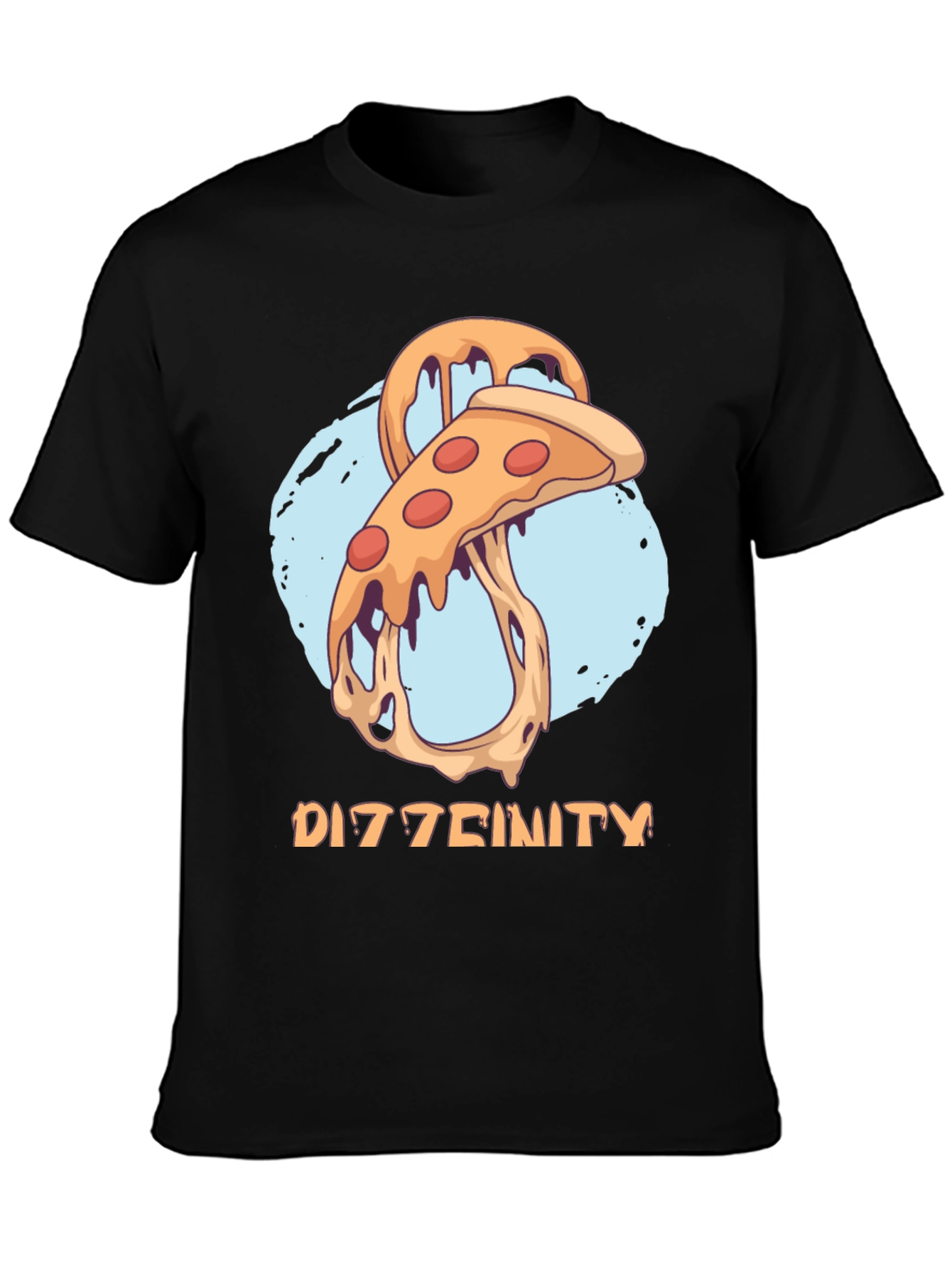 Dizztinity Pizza Graphic Tee - Casual Comfort