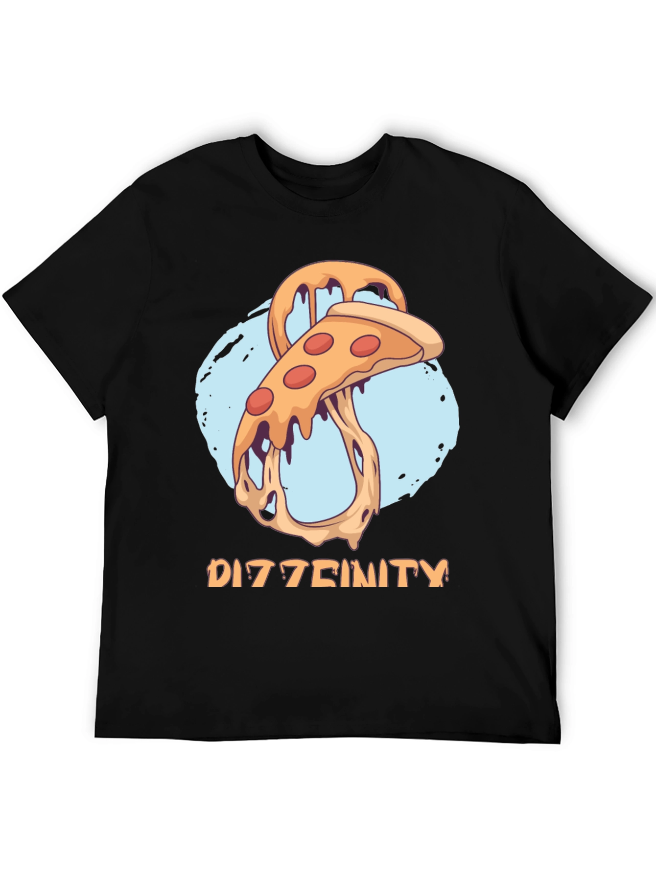 Dizztinity Pizza Graphic Tee - Casual Comfort