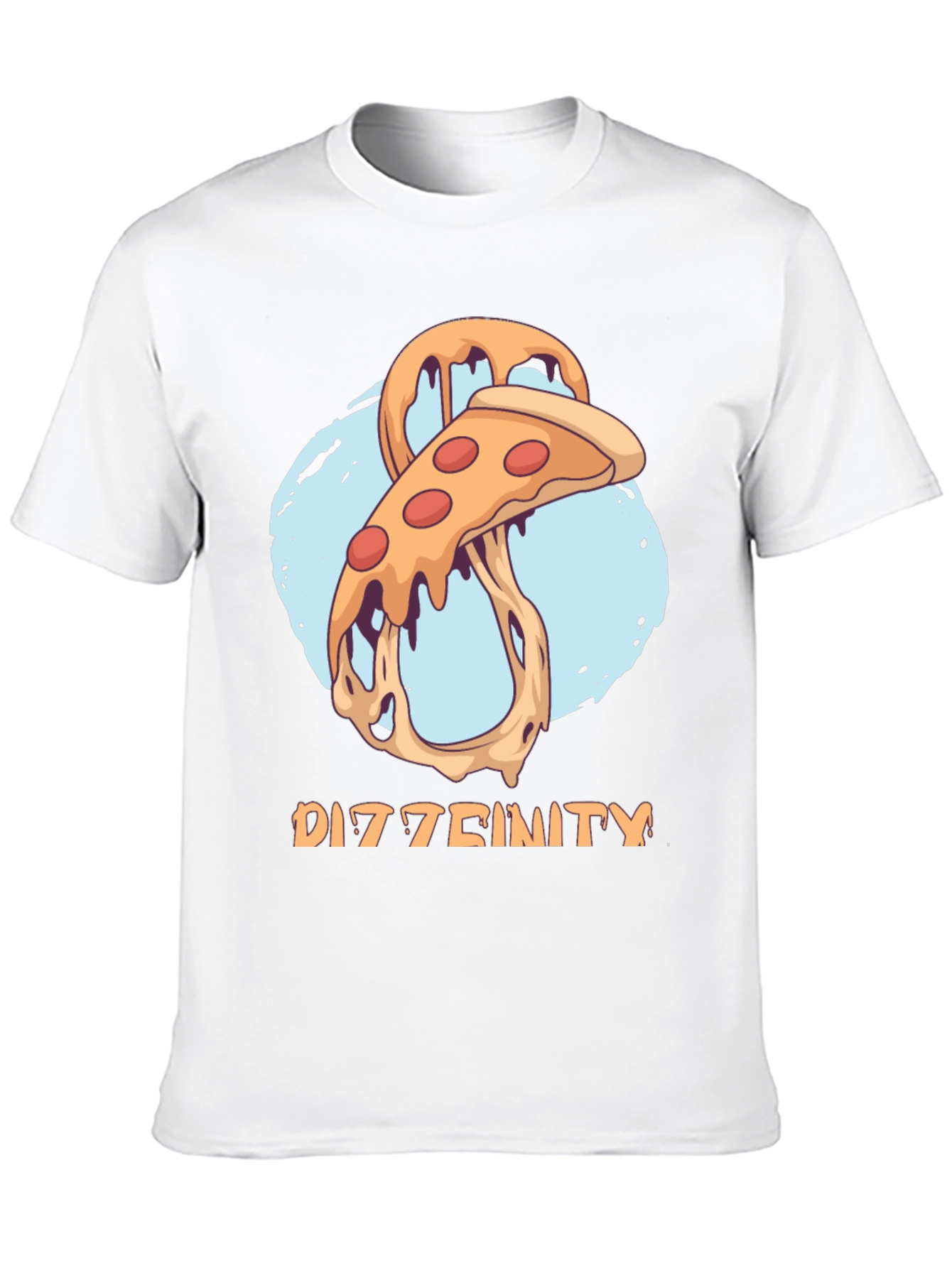 Dizztinity Pizza Graphic Tee - Casual Comfort