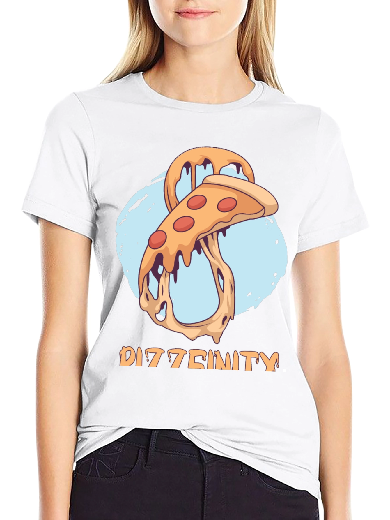 Dizztinity Pizza Graphic Tee - Casual Comfort