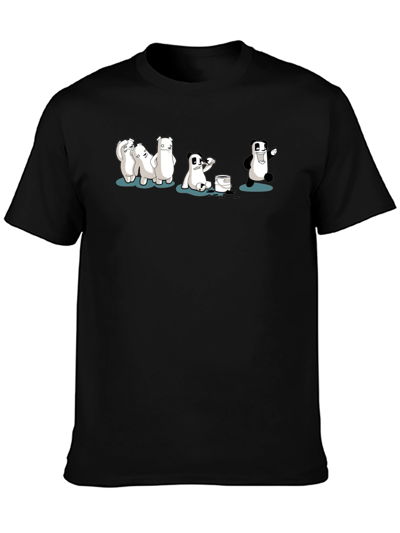 Funny Panda Transformation T-Shirt