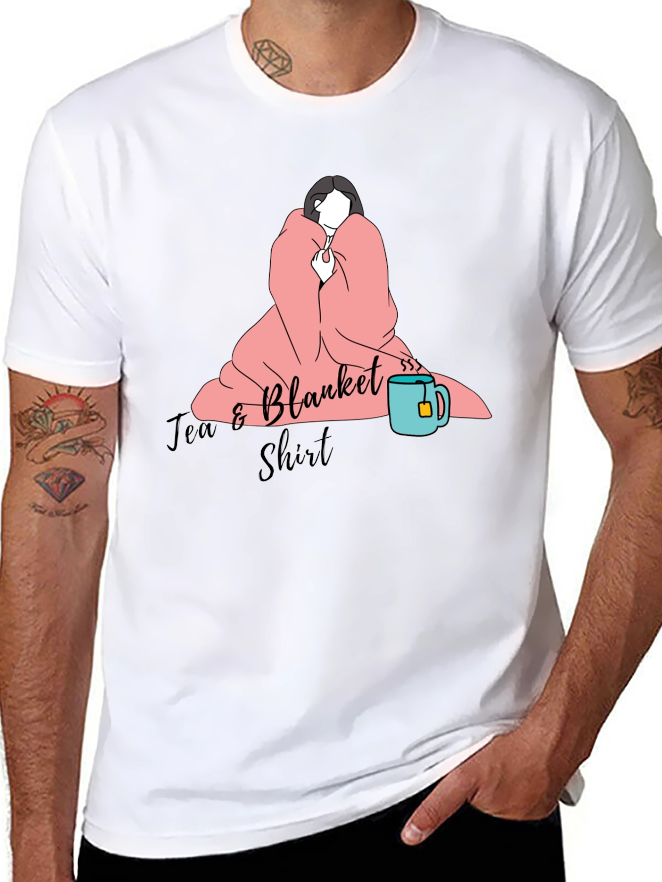 Tea & Blanket Shirt - Cozy Comfort Tee
