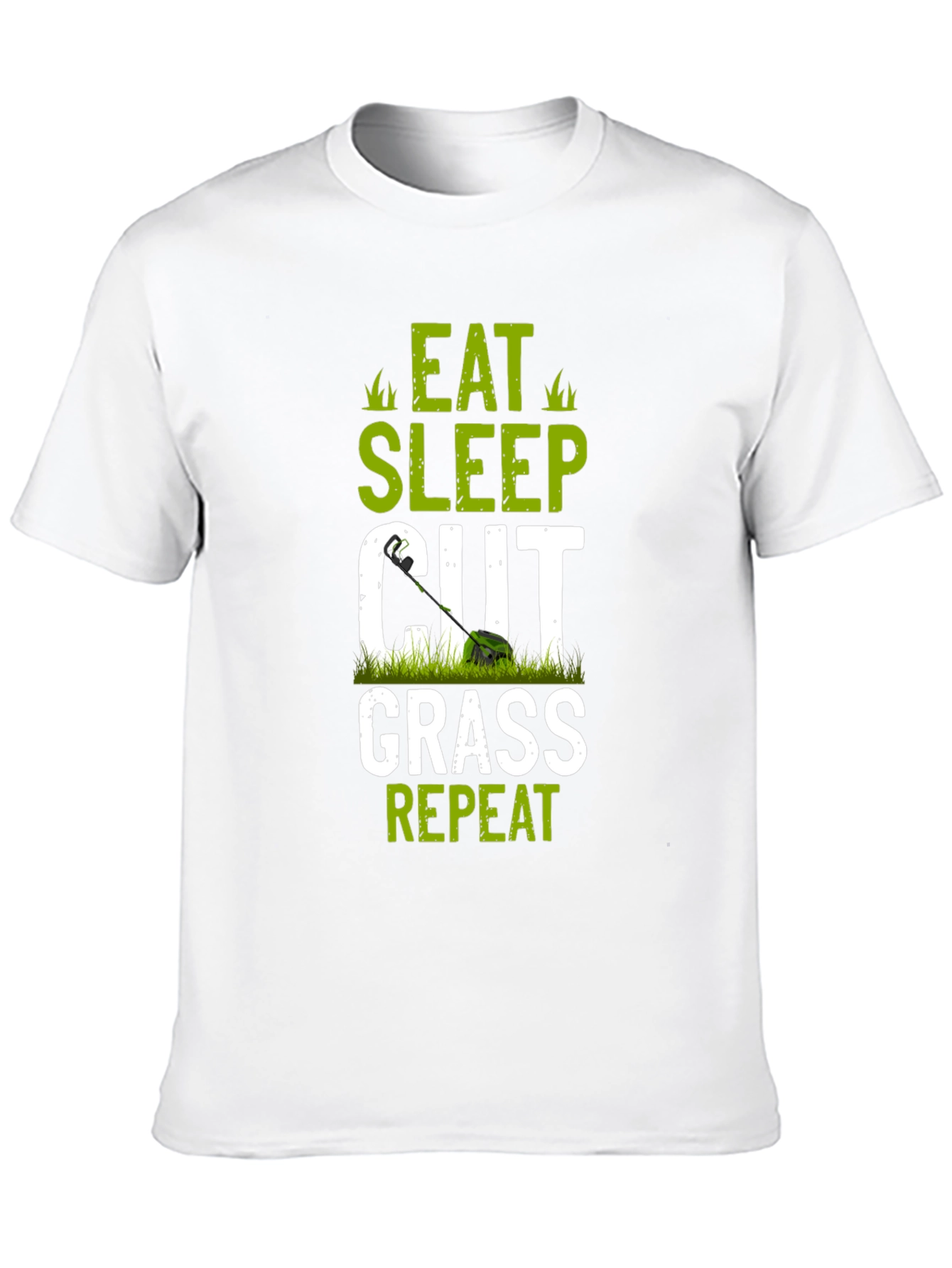 Eat Sleep Cut Grass Repeat Graphic Tee