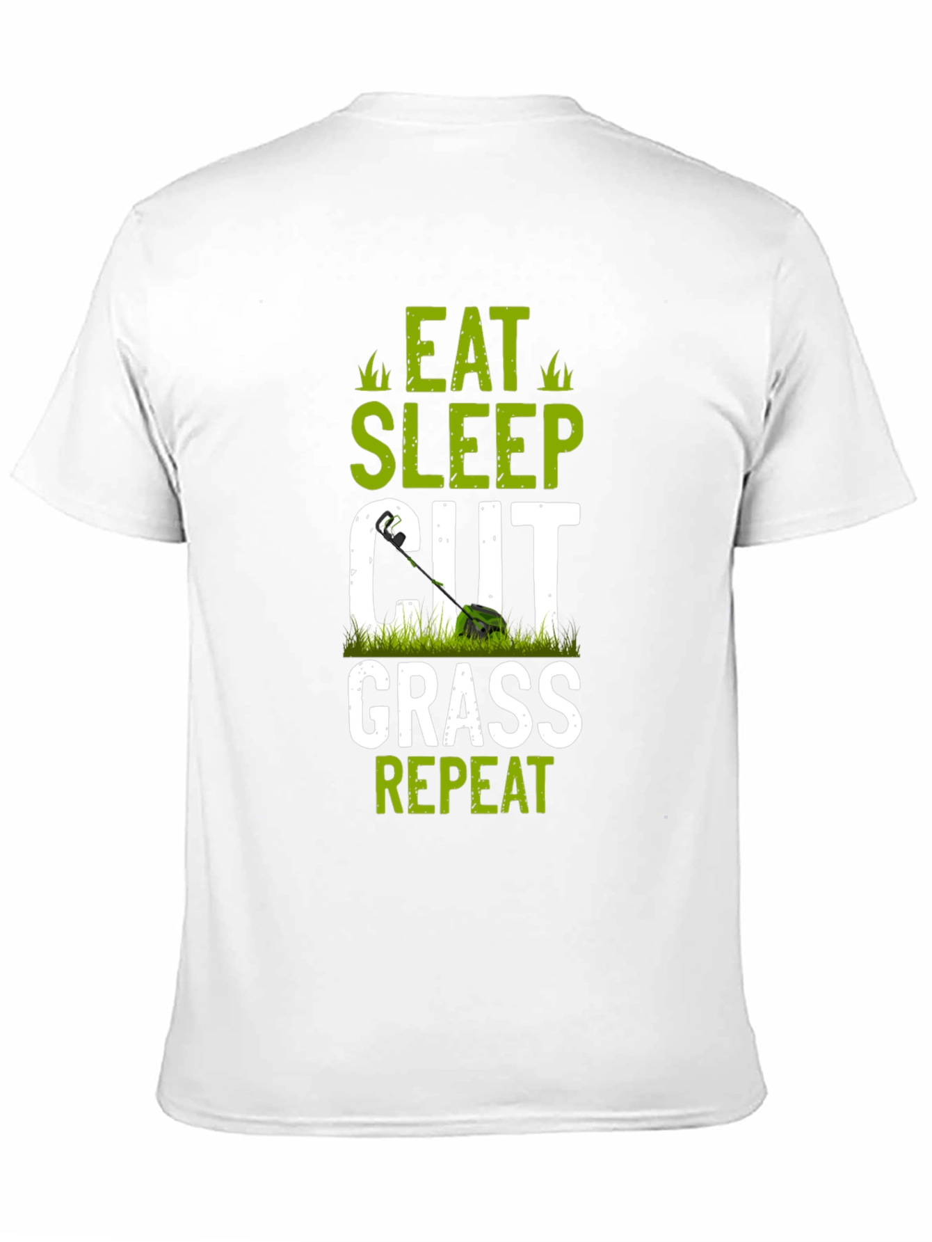 Eat Sleep Cut Grass Repeat Graphic Tee