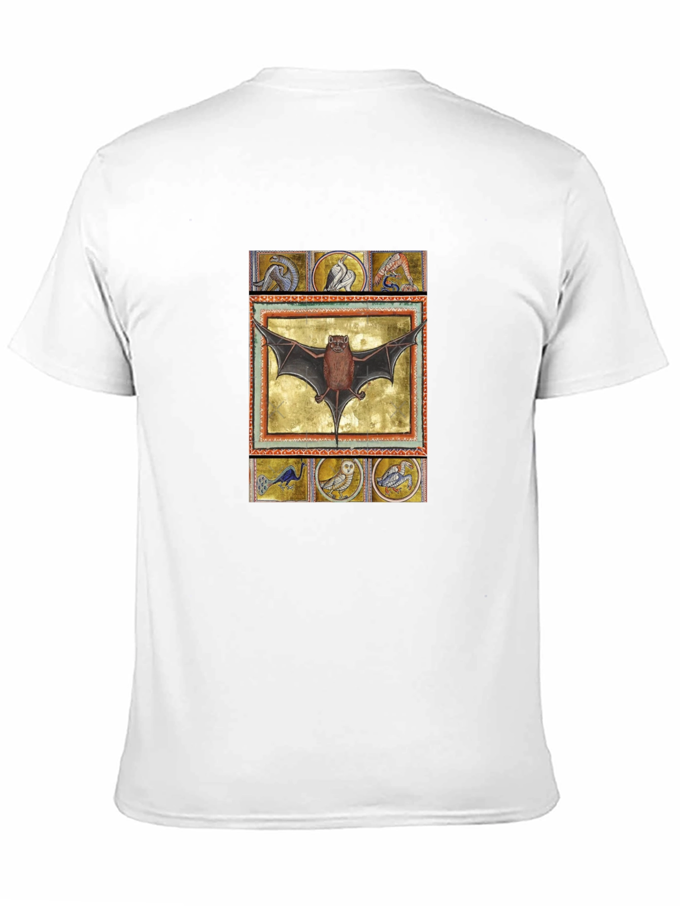Medieval Bat Art T-Shirt - Unique Graphic Tee