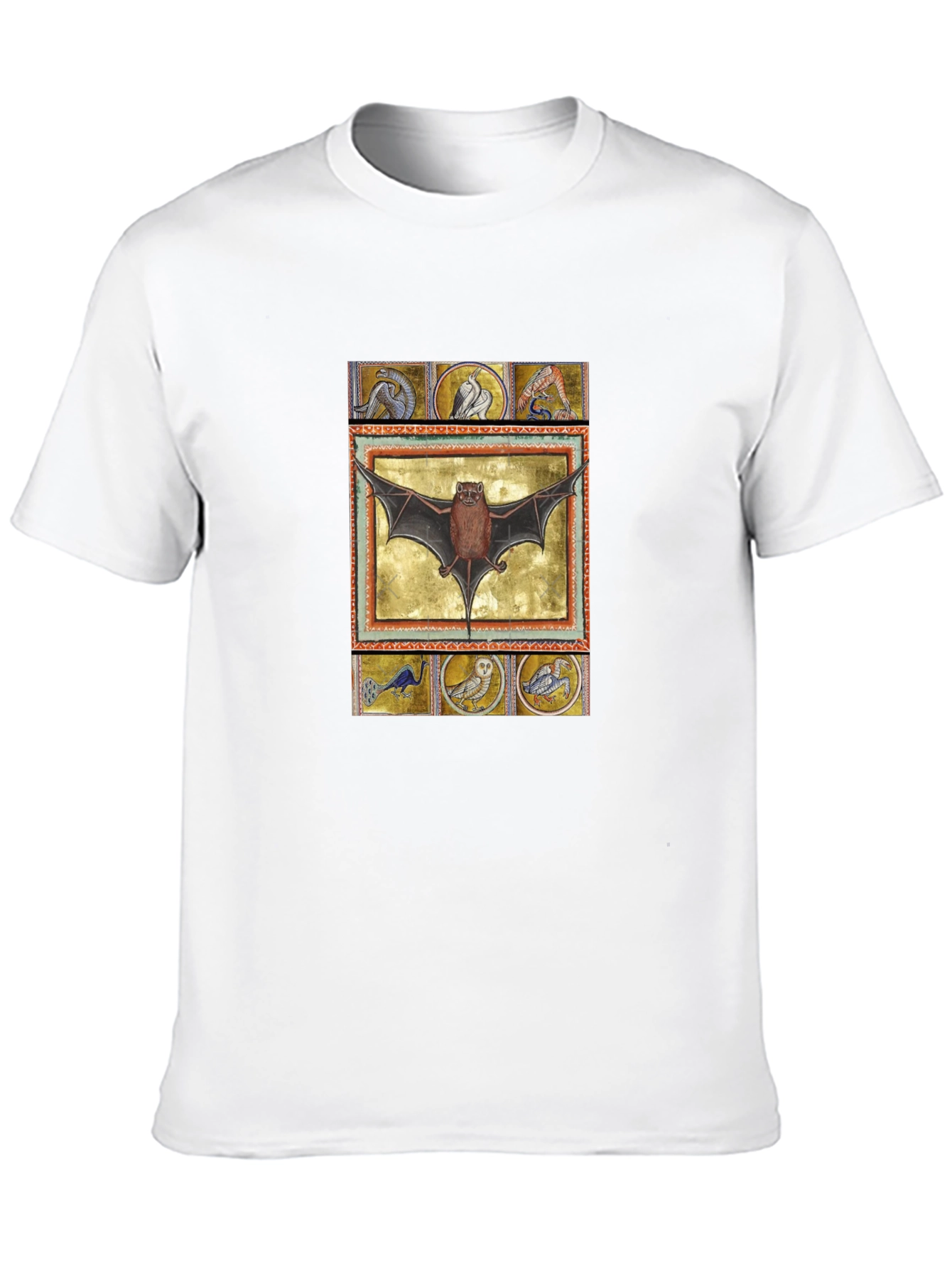 Medieval Bat Art T-Shirt - Unique Graphic Tee