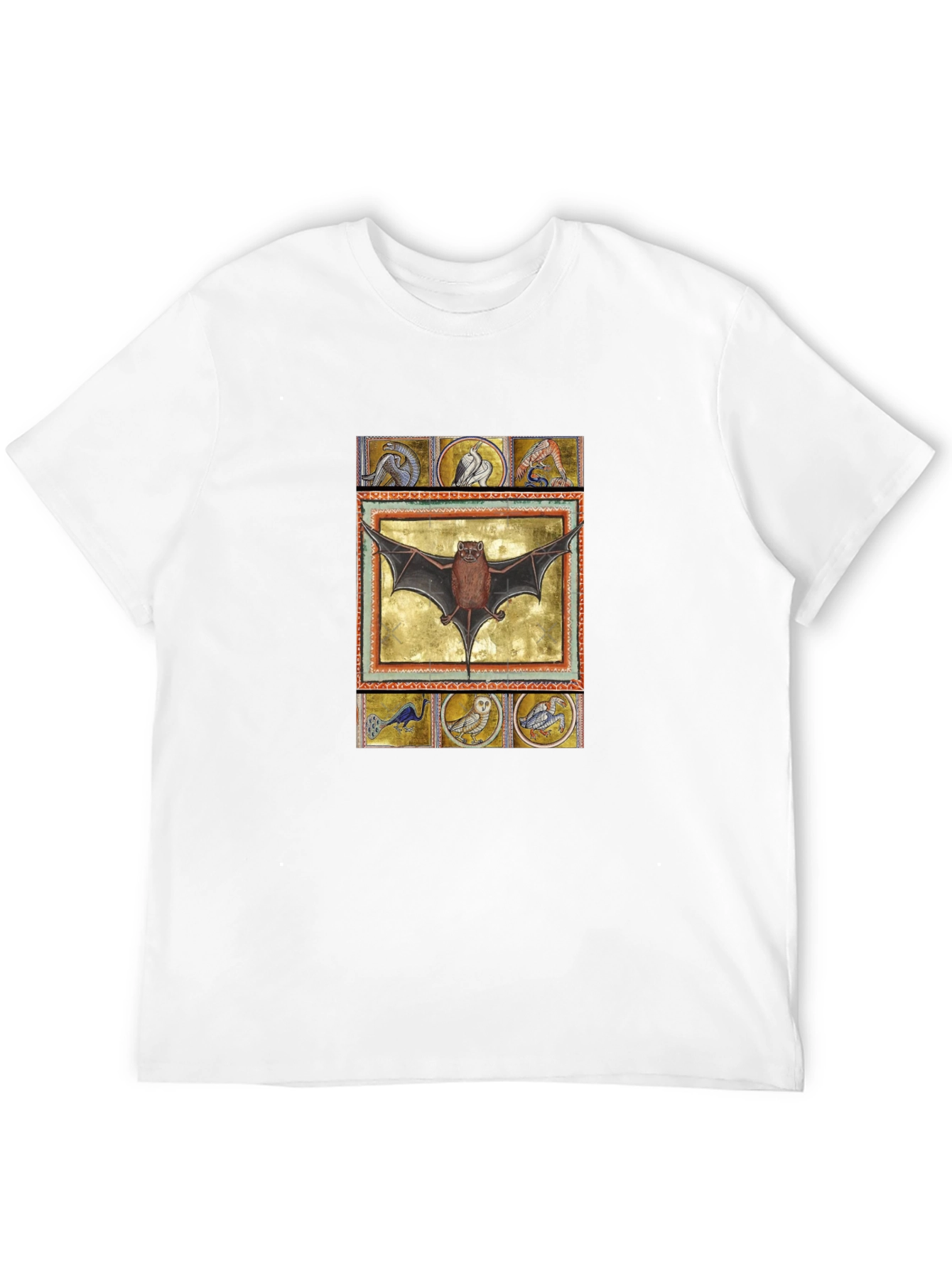 Medieval Bat Art T-Shirt - Unique Graphic Tee